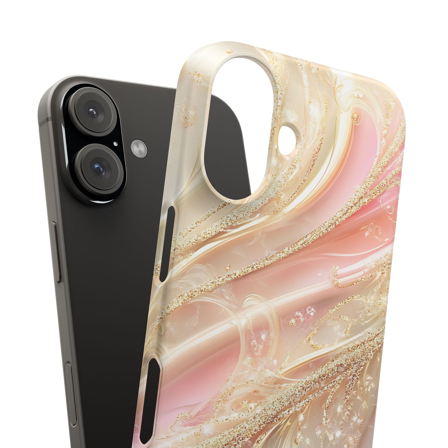 Elegant Floral Phone Case, Unique Phone Cover, Glamorous Snap Case, Jewelry Style Phone Accessory, Gift for Her
