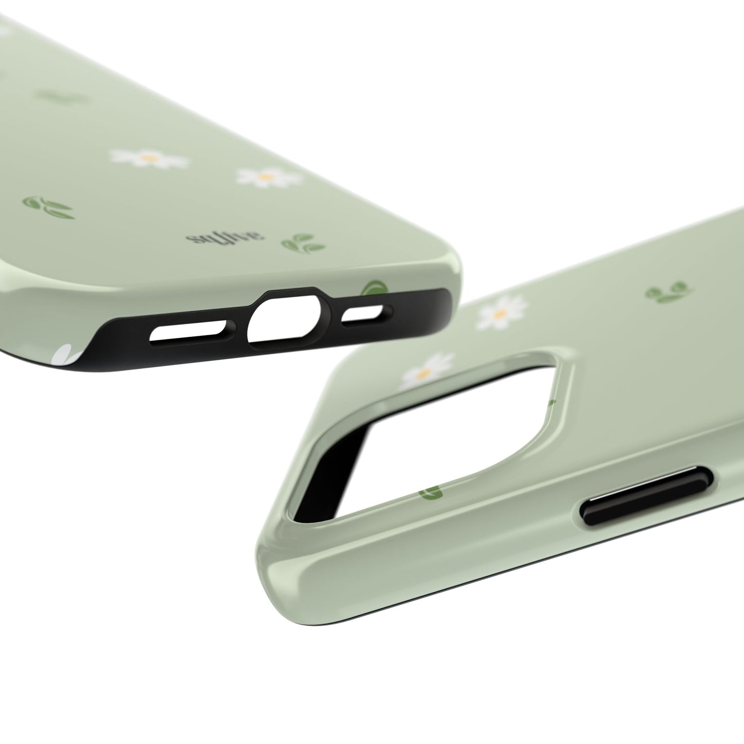 Floral Tough Phone Case - Durable Protection with Daisy Design