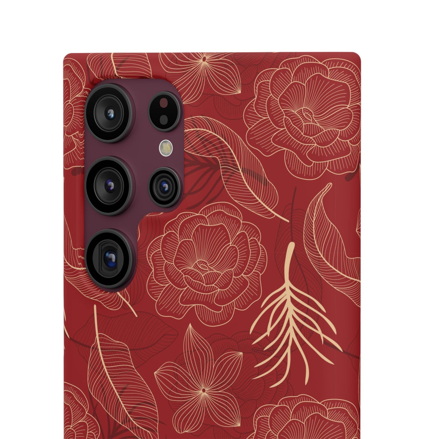 Red floral case