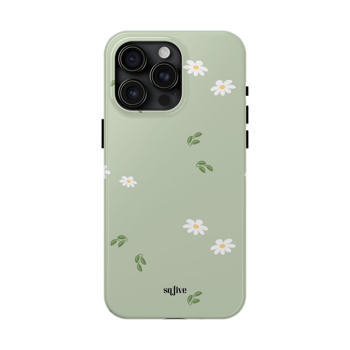 Floral Tough Phone Case - Durable Protection with Daisy Design