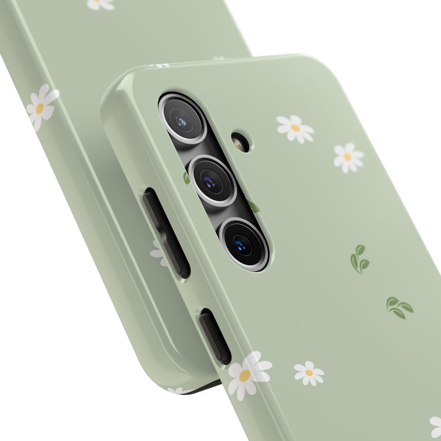 Floral Tough Phone Case - Durable Protection with Daisy Design