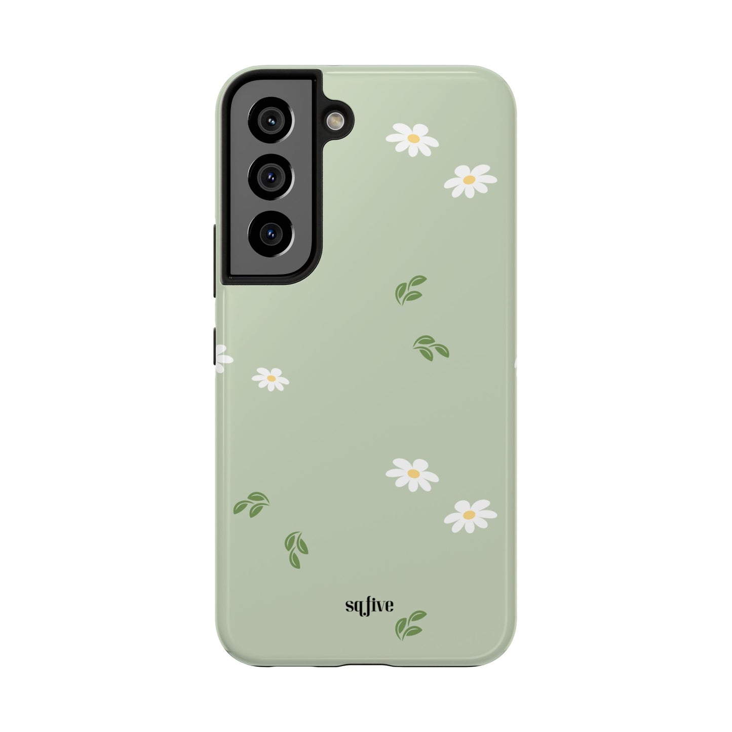 Floral Tough Phone Case - Durable Protection with Daisy Design