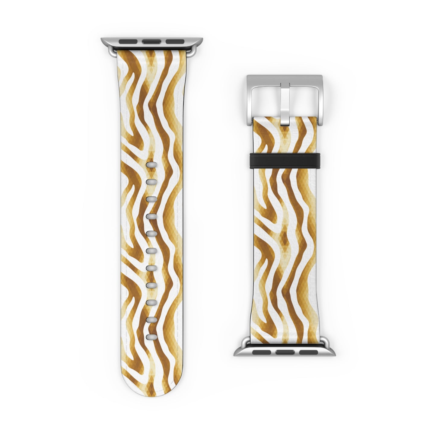Golden Wavy Watch Band