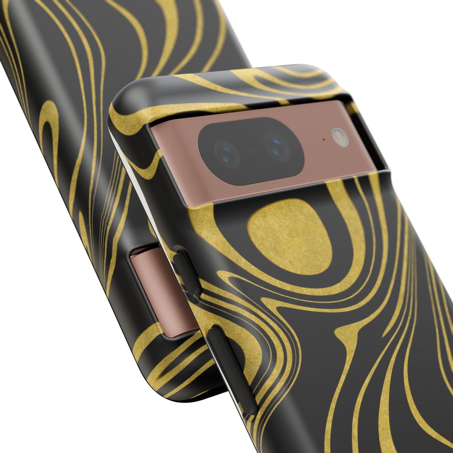 Black Yellow Wavy Tough Cases