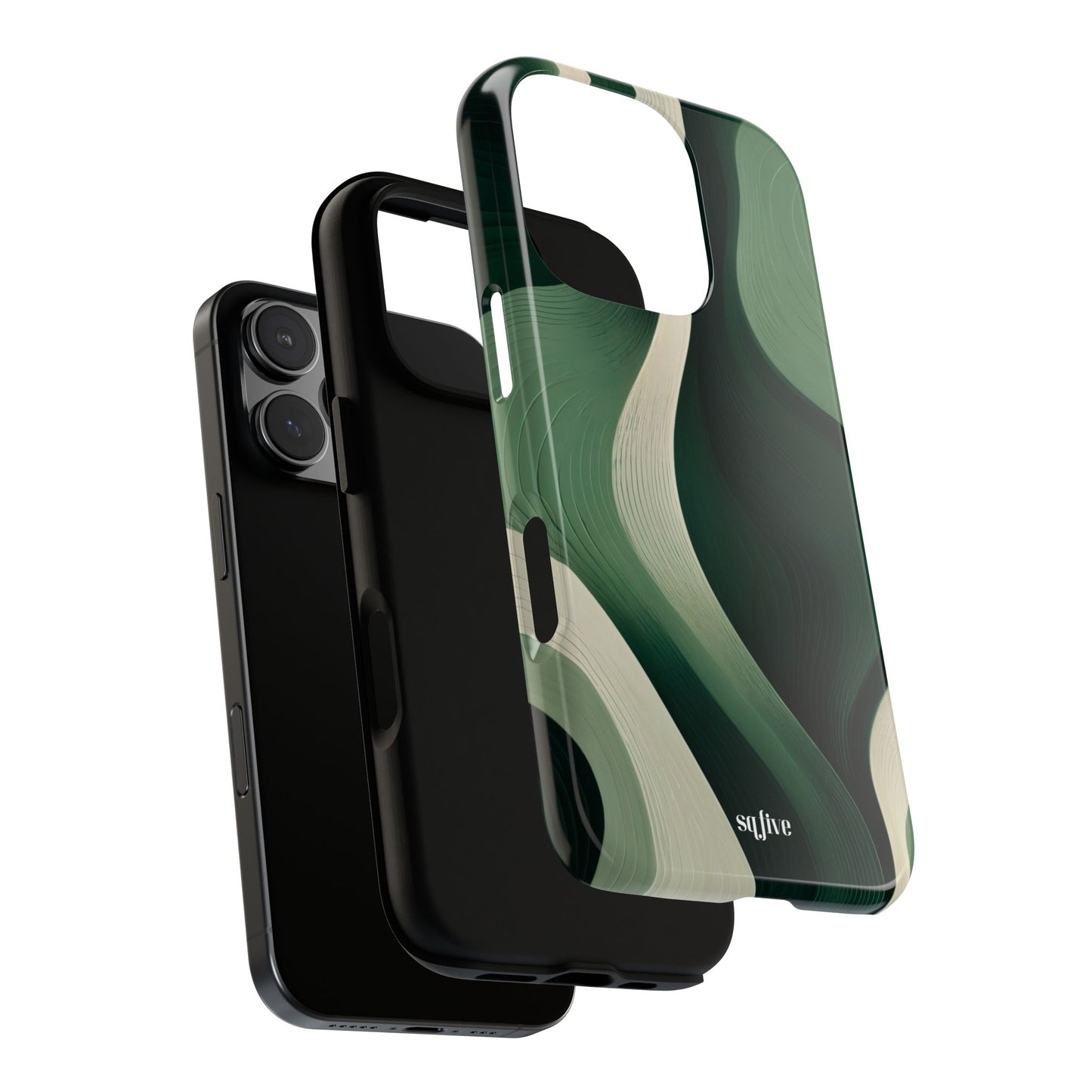 Green Abstract Tough Cases