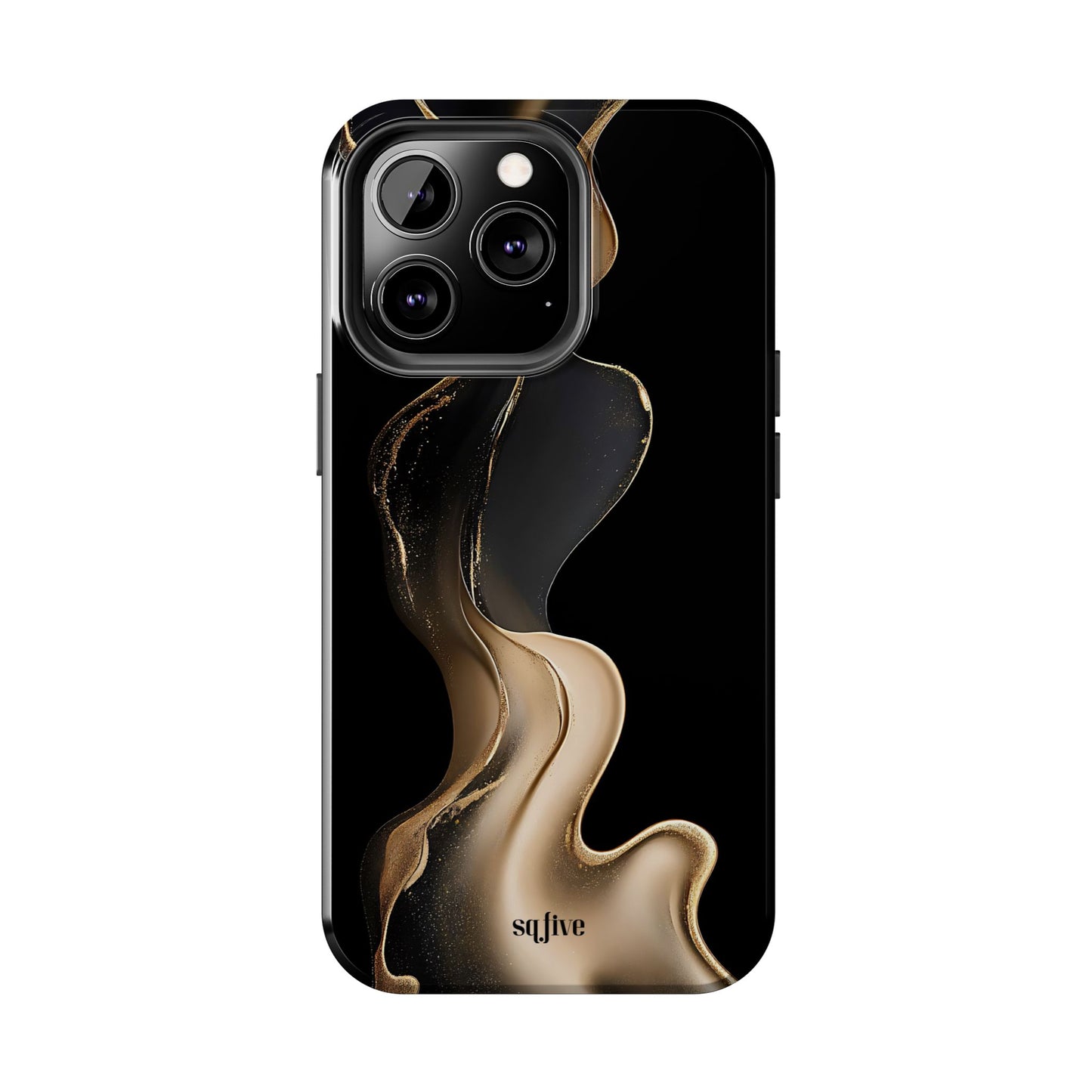 Elite Gold Wave Tough Phone Cases - iPhone 16/15/14/13 Case | Samsung Galaxy S23/S22/S21 Phone Case