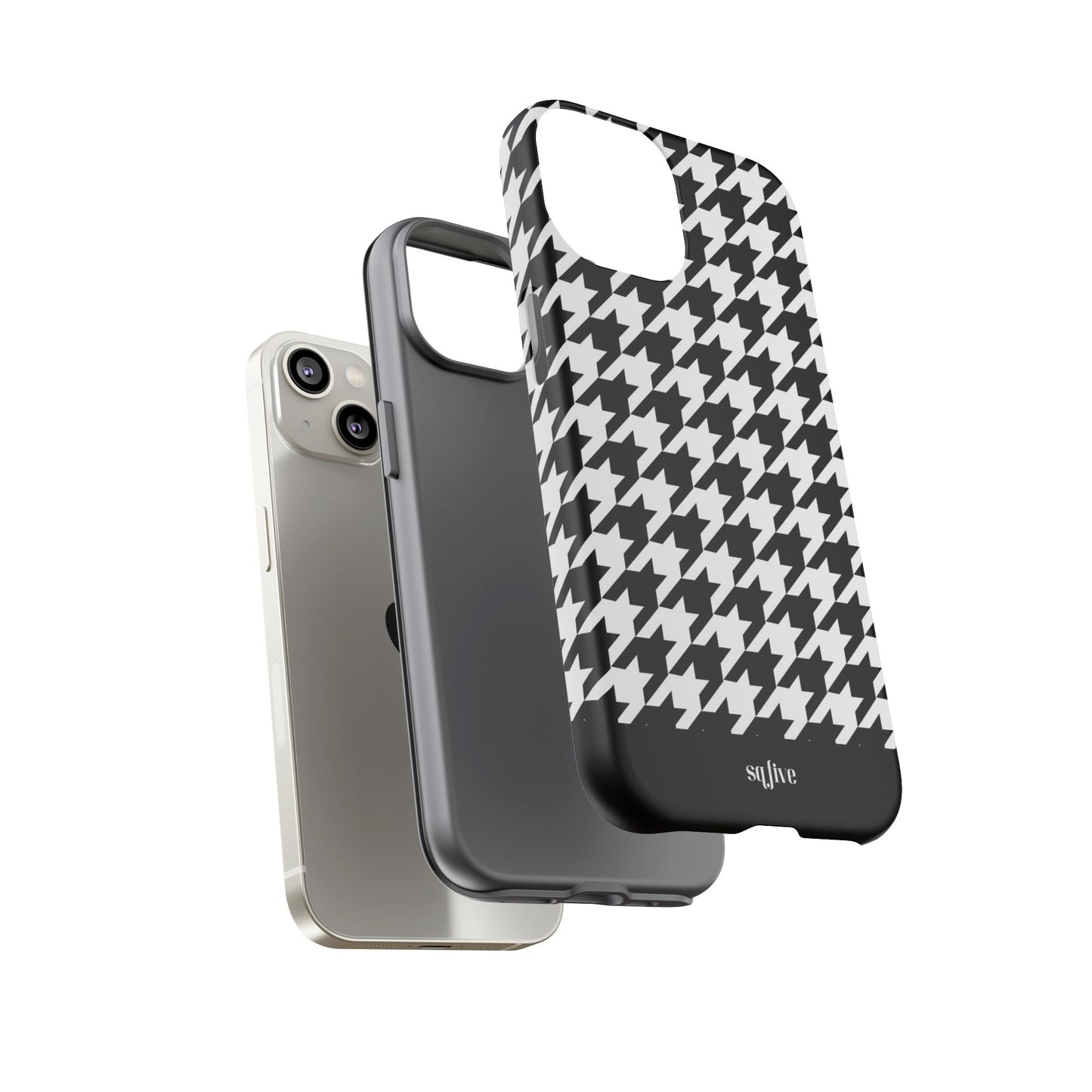B/W pattern Tough Cases