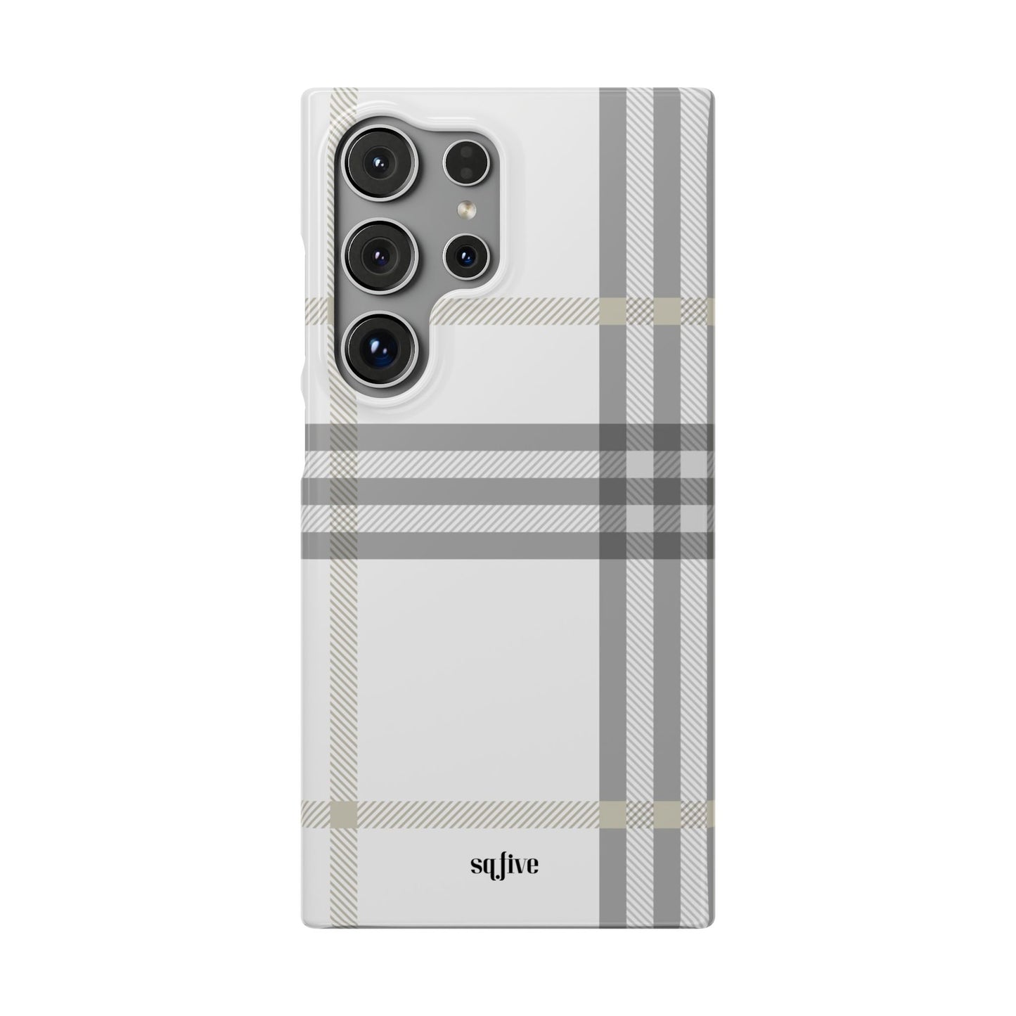 Grey Check Snap Cases