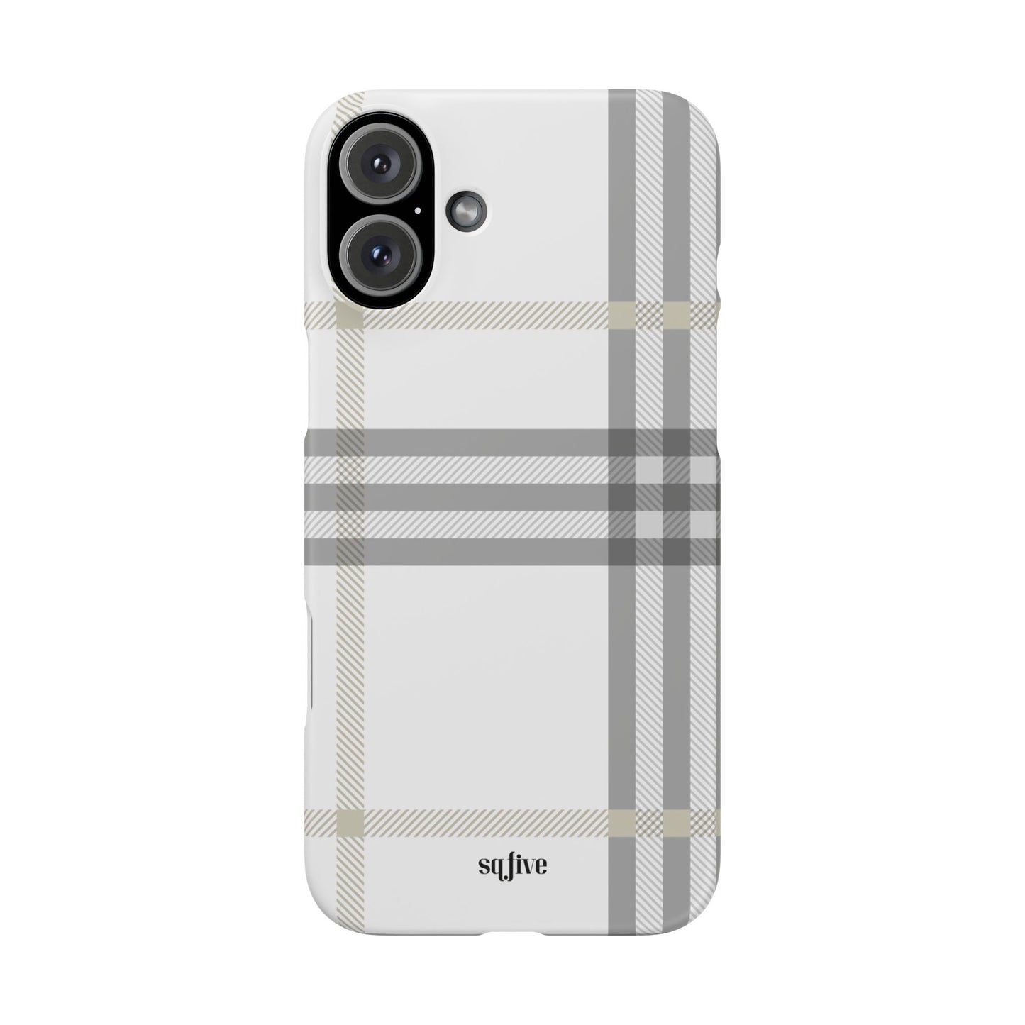 Grey Check Snap Cases