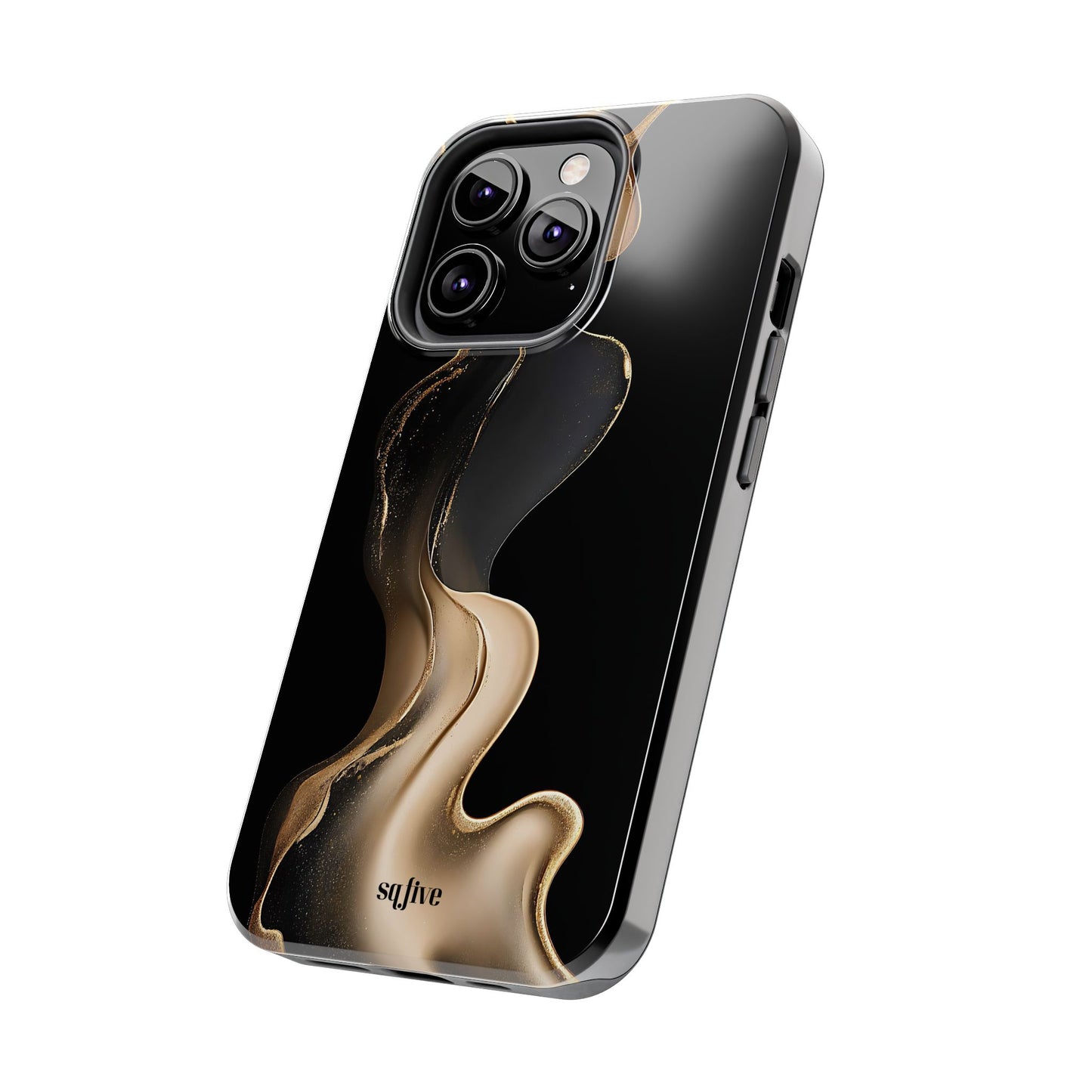 Elite Gold Wave Tough Phone Cases - iPhone 16/15/14/13 Case | Samsung Galaxy S23/S22/S21 Phone Case