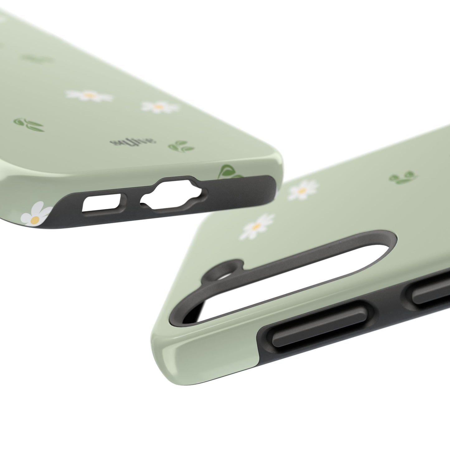 Floral Tough Phone Case - Durable Protection with Daisy Design
