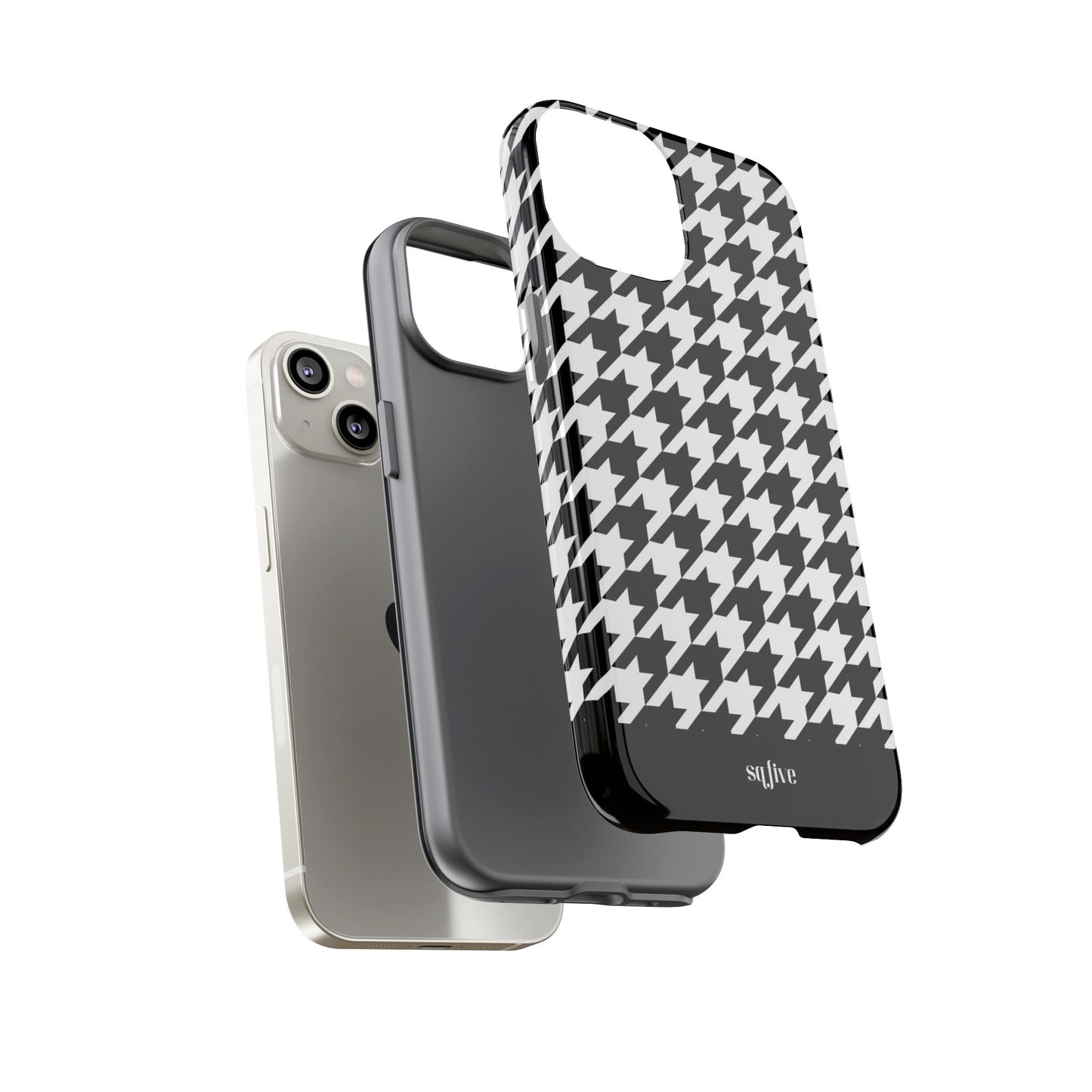 B/W pattern Tough Cases
