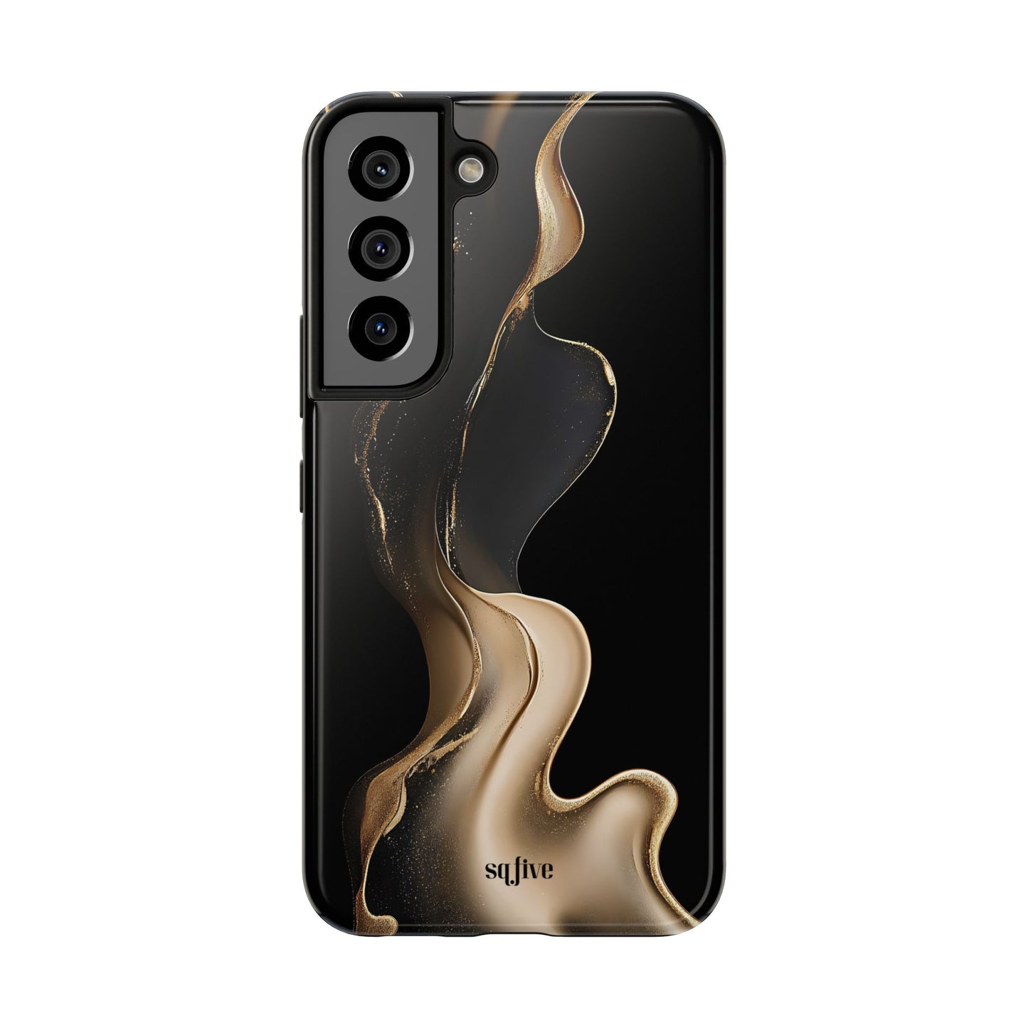 Elite Gold Wave Tough Phone Cases - iPhone 16/15/14/13 Case | Samsung Galaxy S23/S22/S21 Phone Case