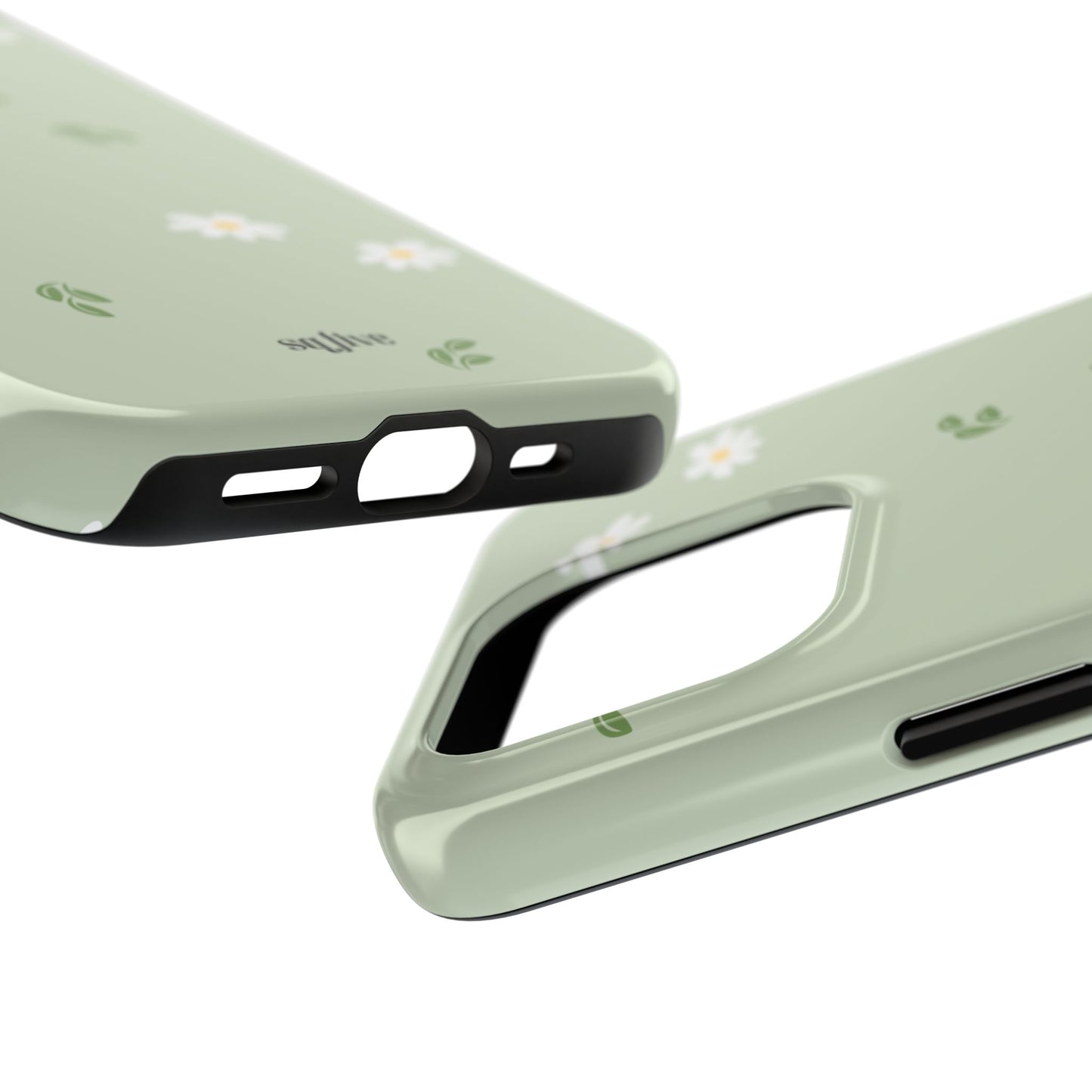 Floral Tough Phone Case - Durable Protection with Daisy Design