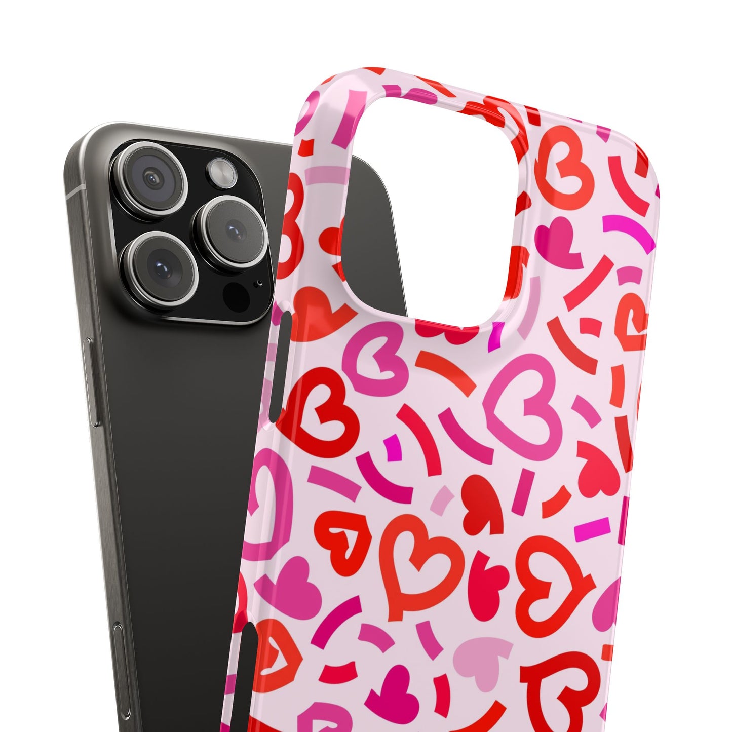 Hearts Slim Phone Cases - iPhone 16 15 14 13 12 | Samsung