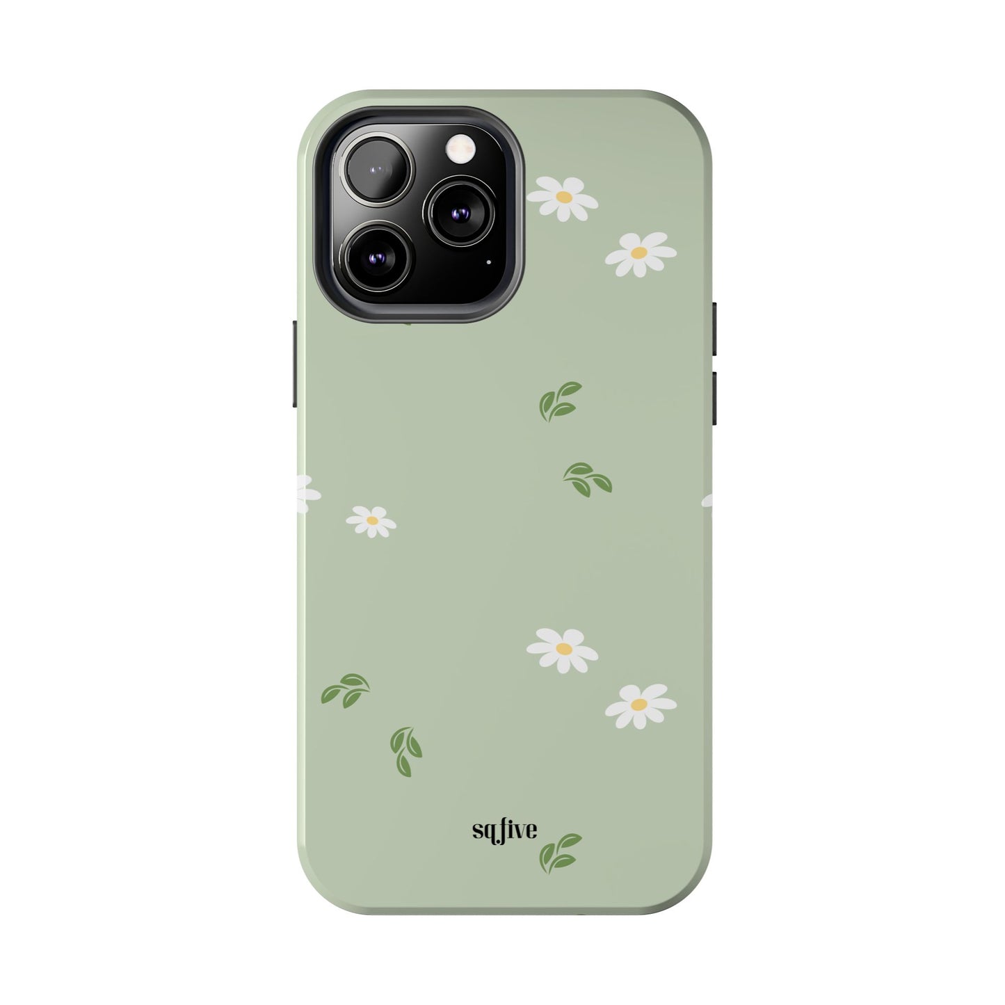 Floral Tough Phone Case - Durable Protection with Daisy Design