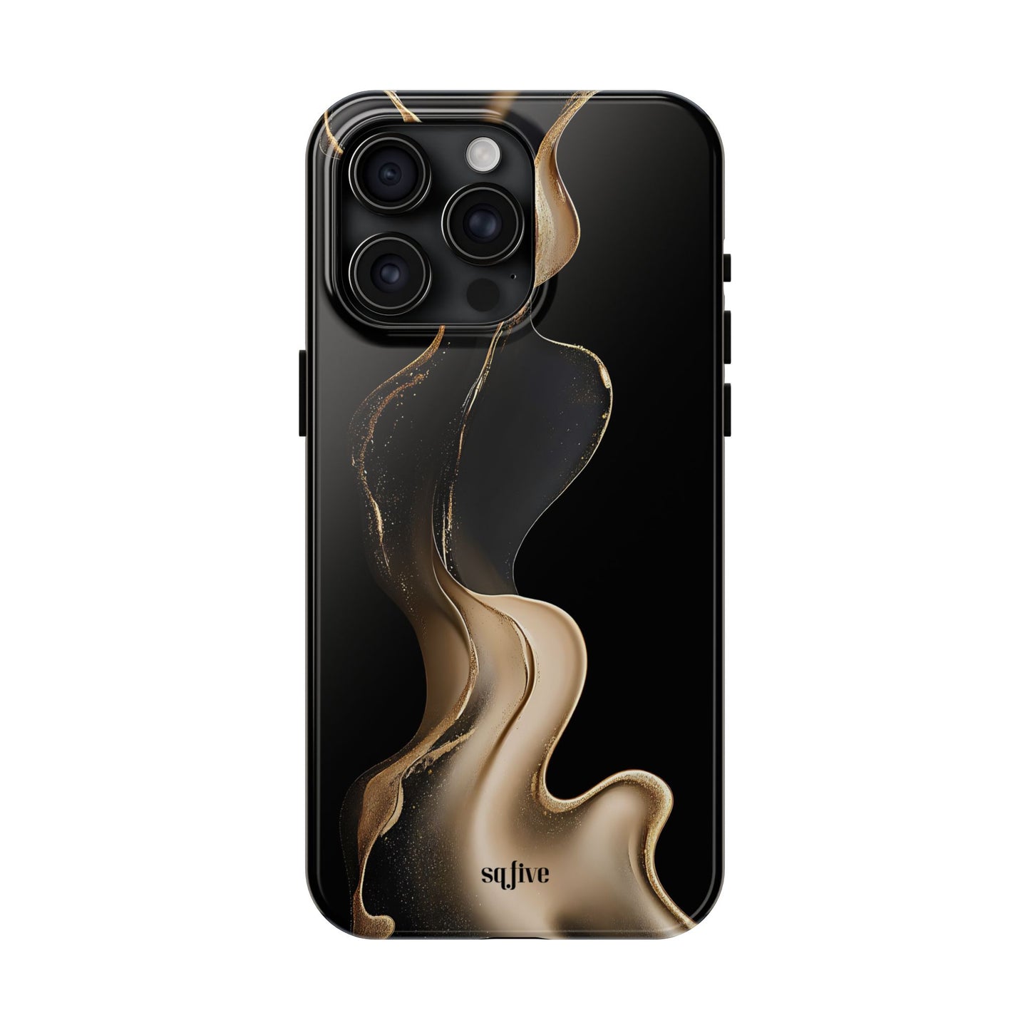 Elite Gold Wave Tough Phone Cases - iPhone 16/15/14/13 Case | Samsung Galaxy S23/S22/S21 Phone Case