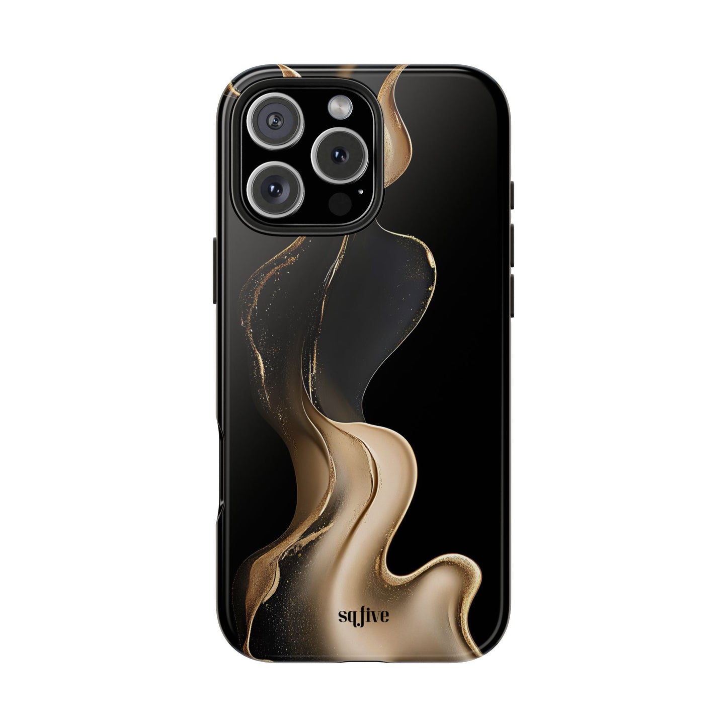 Elite Gold Wave Tough Phone Cases - iPhone 16/15/14/13 Case | Samsung Galaxy S23/S22/S21 Phone Case