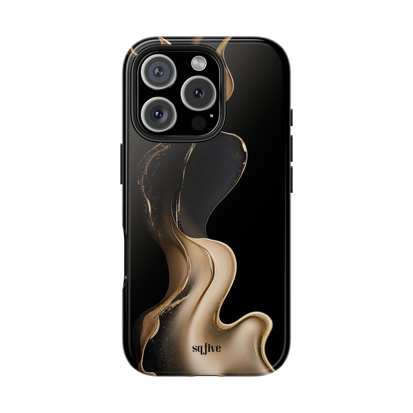 Elite Gold Wave Tough Phone Cases - iPhone 16/15/14/13 Case | Samsung Galaxy S23/S22/S21 Phone Case