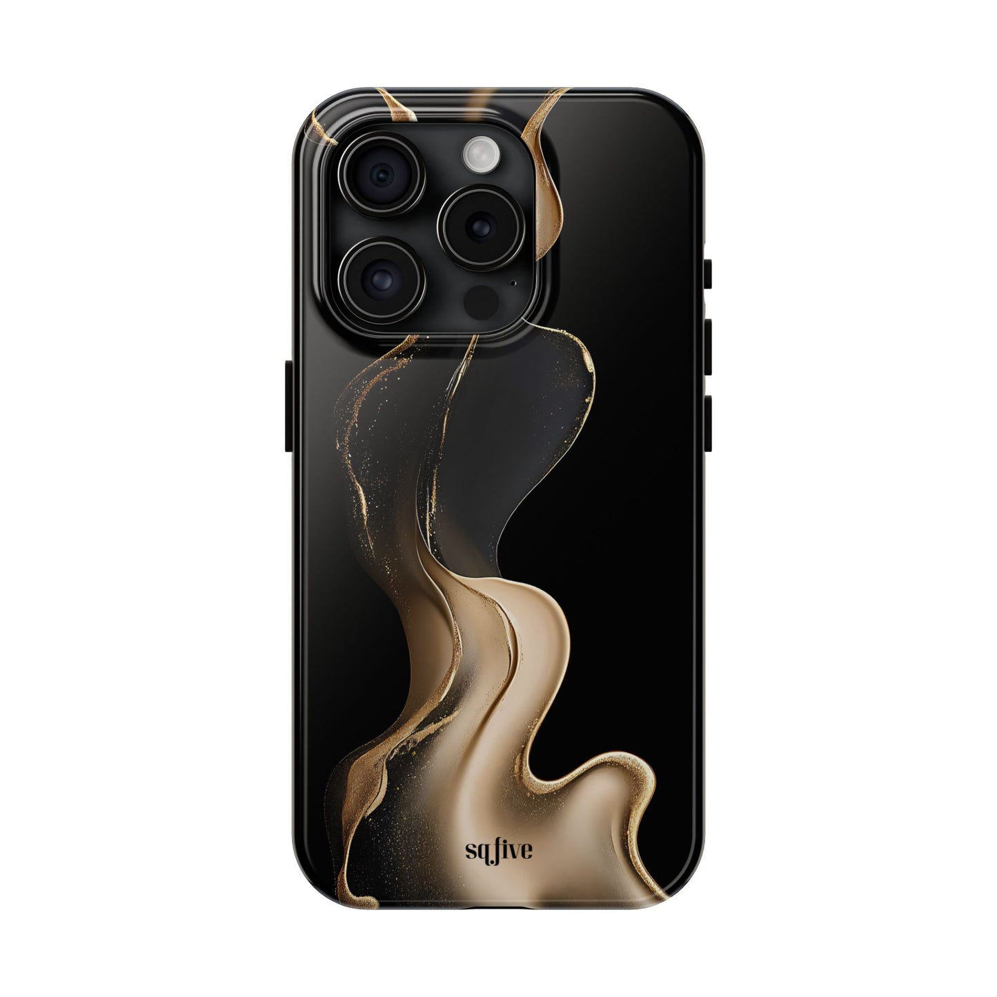 Elite Gold Wave Tough Phone Cases - iPhone 16/15/14/13 Case | Samsung Galaxy S23/S22/S21 Phone Case