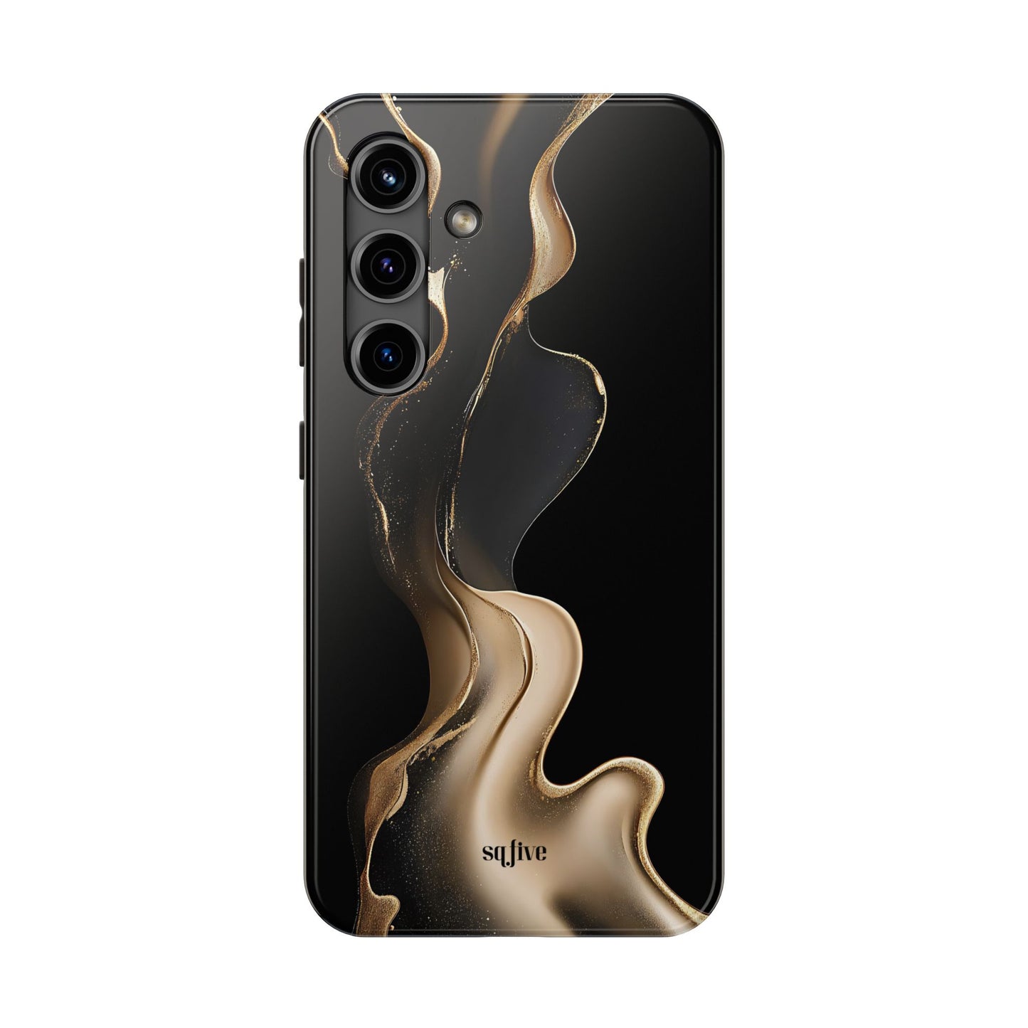 Elite Gold Wave Tough Phone Cases - iPhone 16/15/14/13 Case | Samsung Galaxy S23/S22/S21 Phone Case