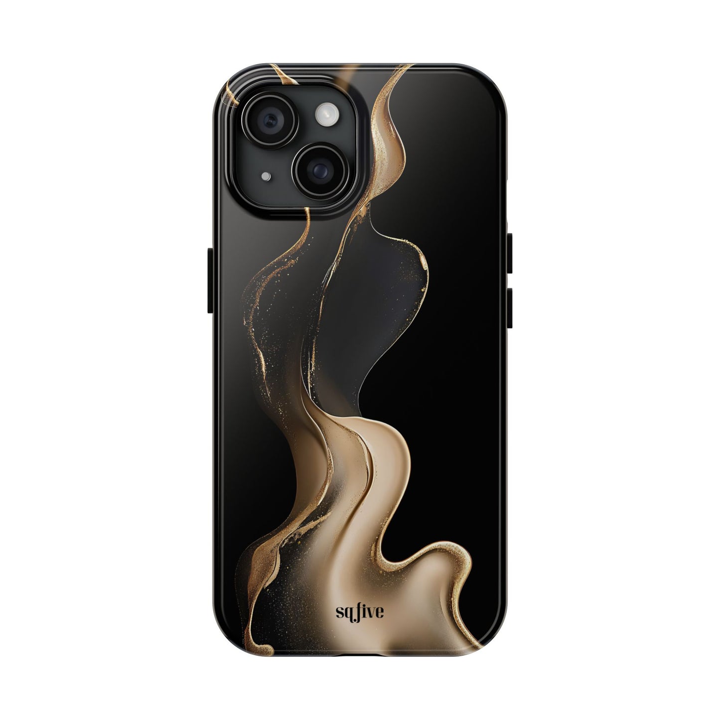 Elite Gold Wave Tough Phone Cases - iPhone 16/15/14/13 Case | Samsung Galaxy S23/S22/S21 Phone Case