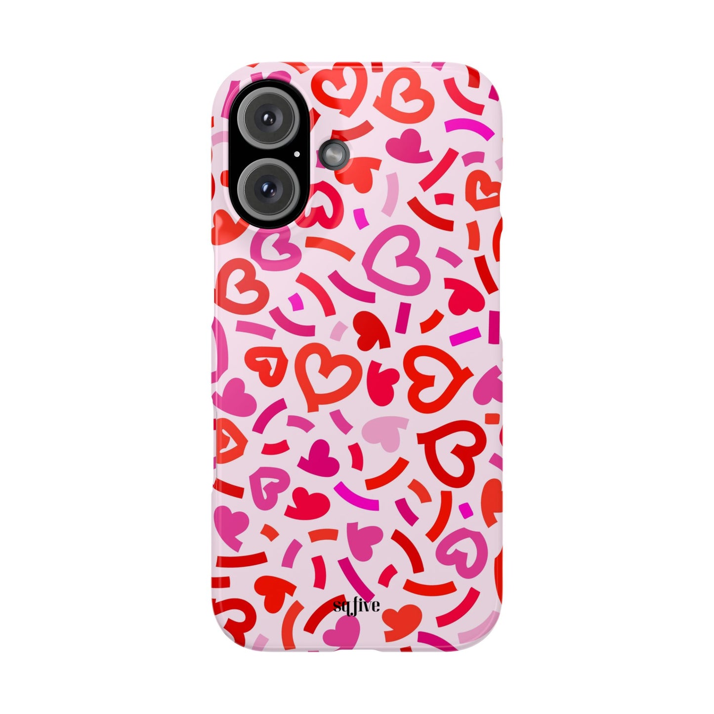 Hearts Slim Phone Cases - iPhone 16 15 14 13 12 | Samsung