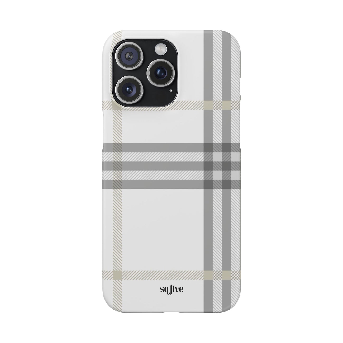Grey Check Snap Cases