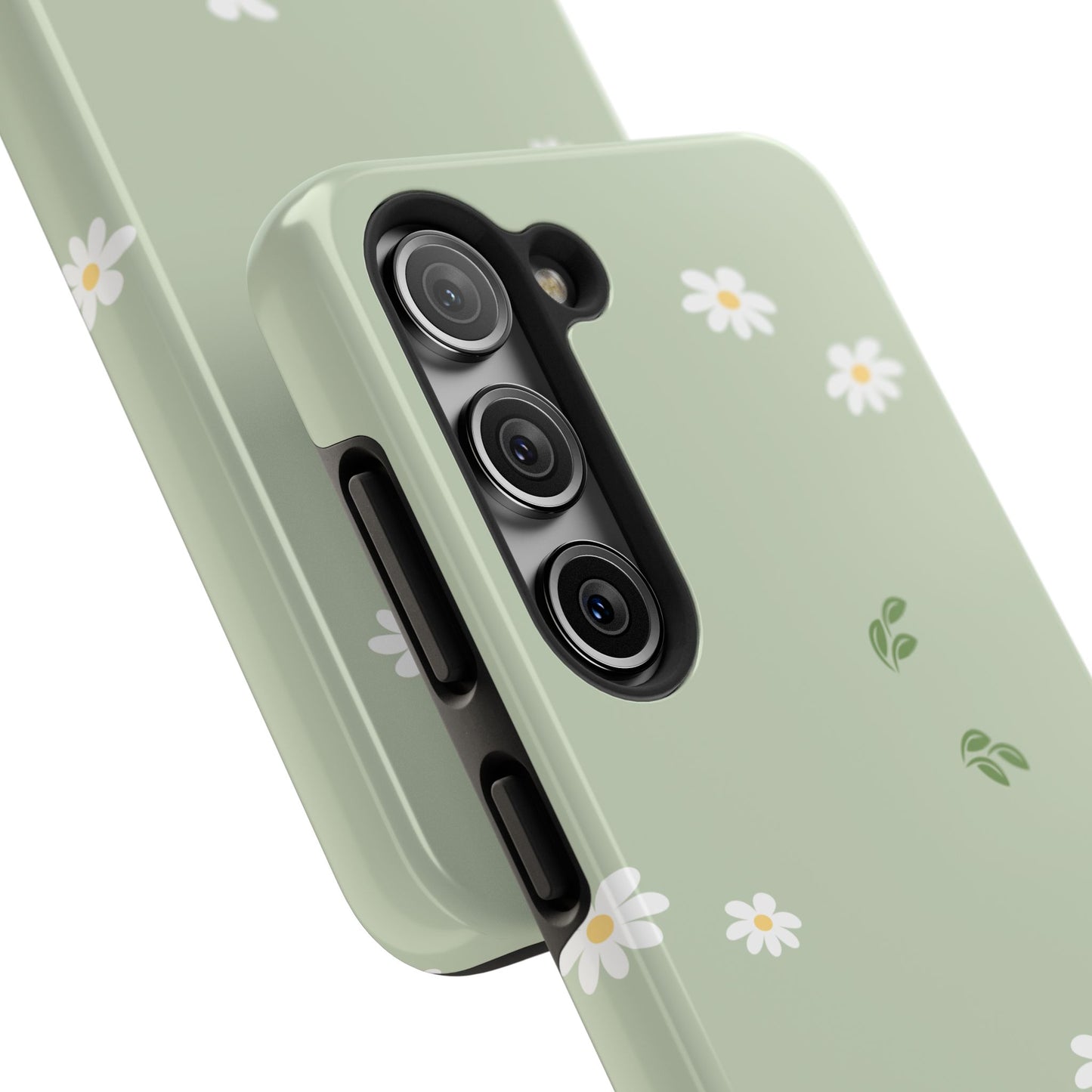 Floral Tough Phone Case - Durable Protection with Daisy Design