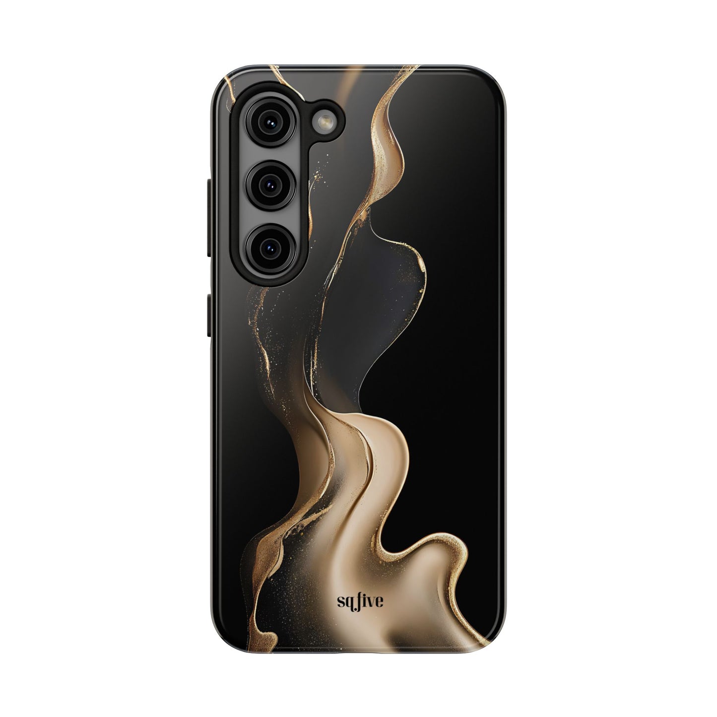 Elite Gold Wave Tough Phone Cases - iPhone 16/15/14/13 Case | Samsung Galaxy S23/S22/S21 Phone Case