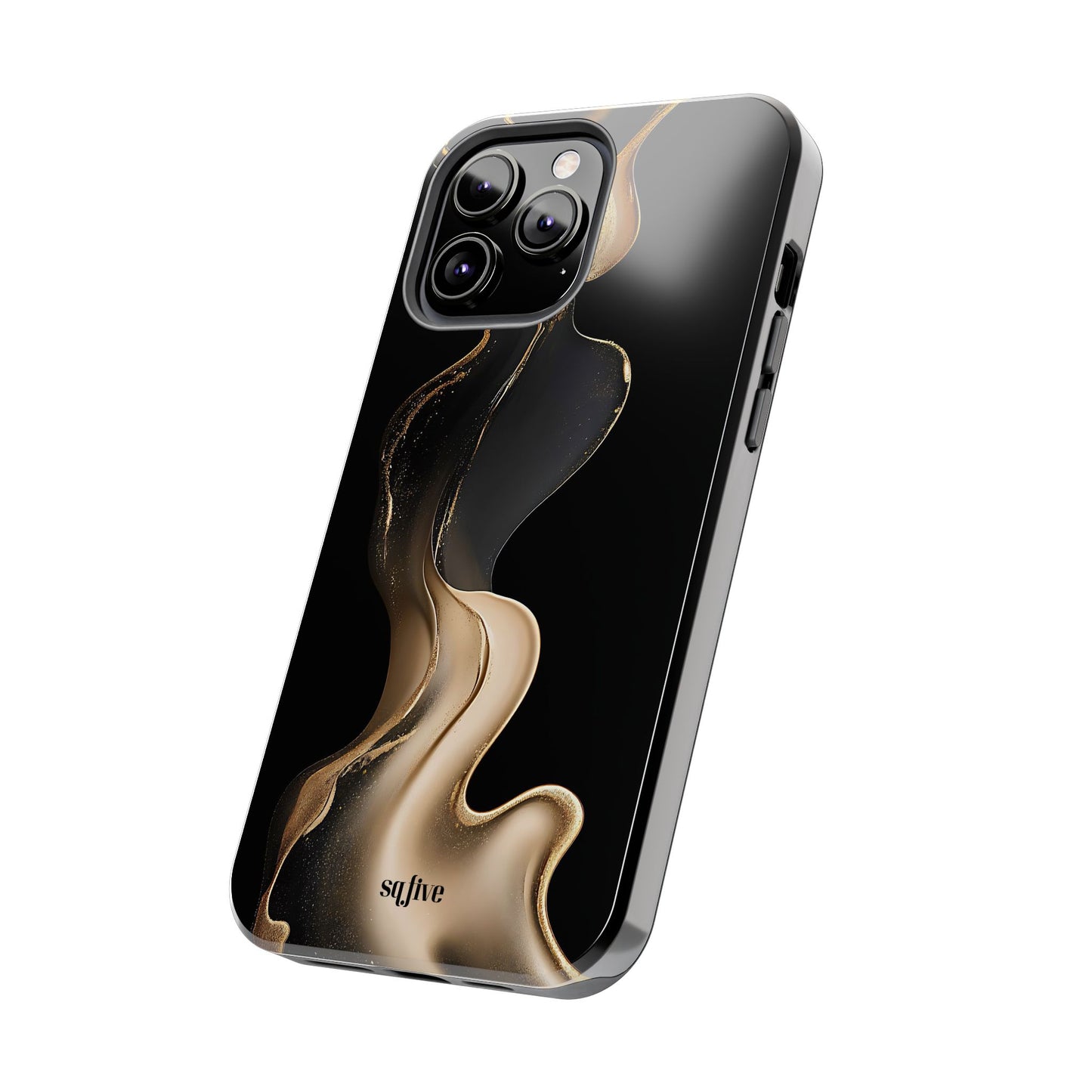 Elite Gold Wave Tough Phone Cases - iPhone 16/15/14/13 Case | Samsung Galaxy S23/S22/S21 Phone Case