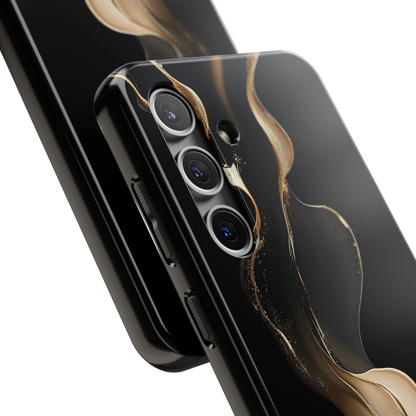 Elite Gold Wave Tough Phone Cases - iPhone 16/15/14/13 Case | Samsung Galaxy S23/S22/S21 Phone Case