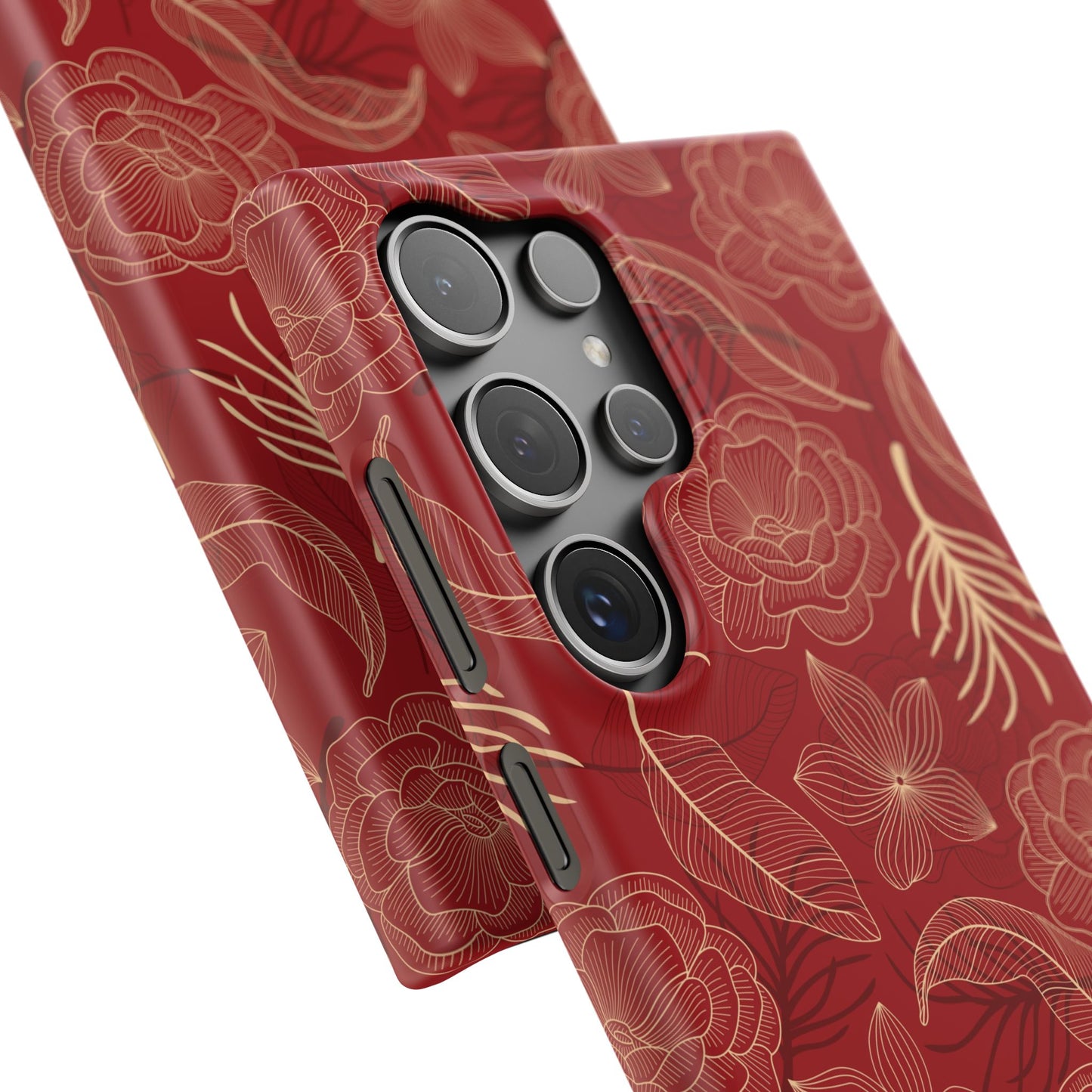 Red floral case