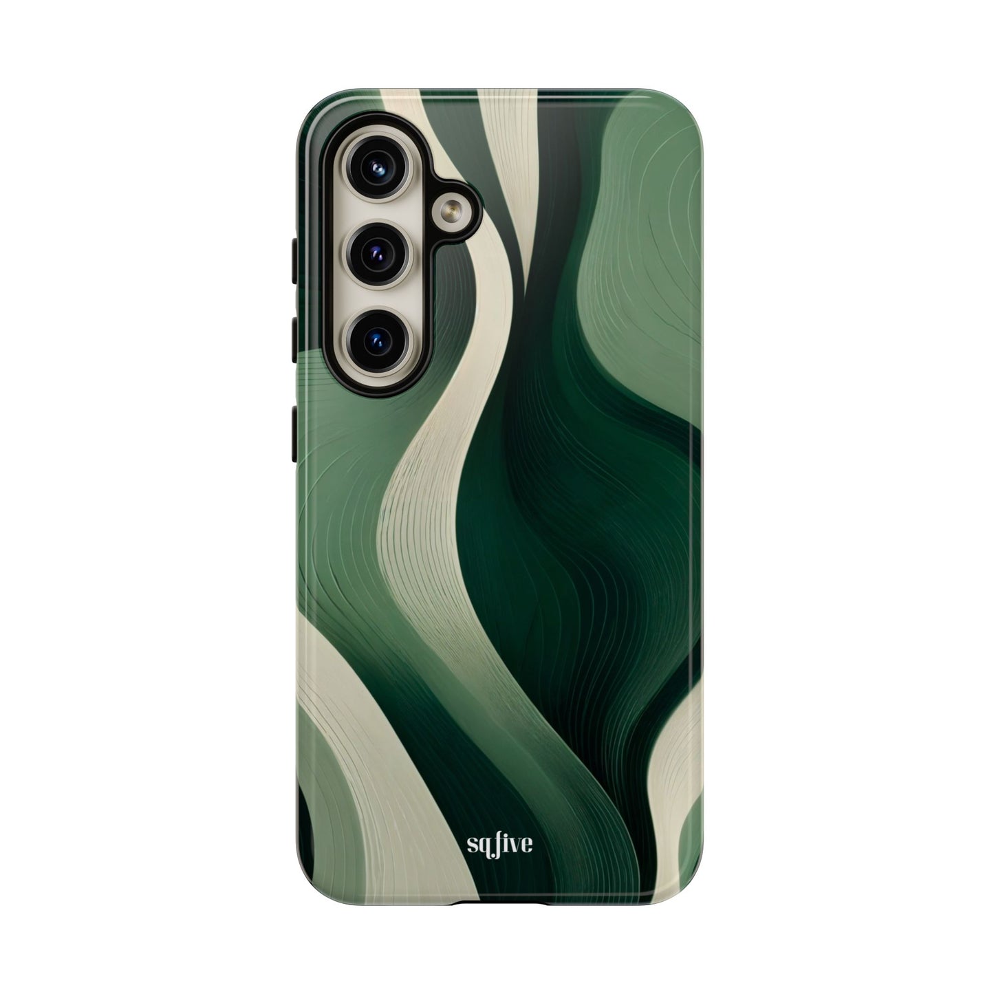 Green Abstract Tough Cases