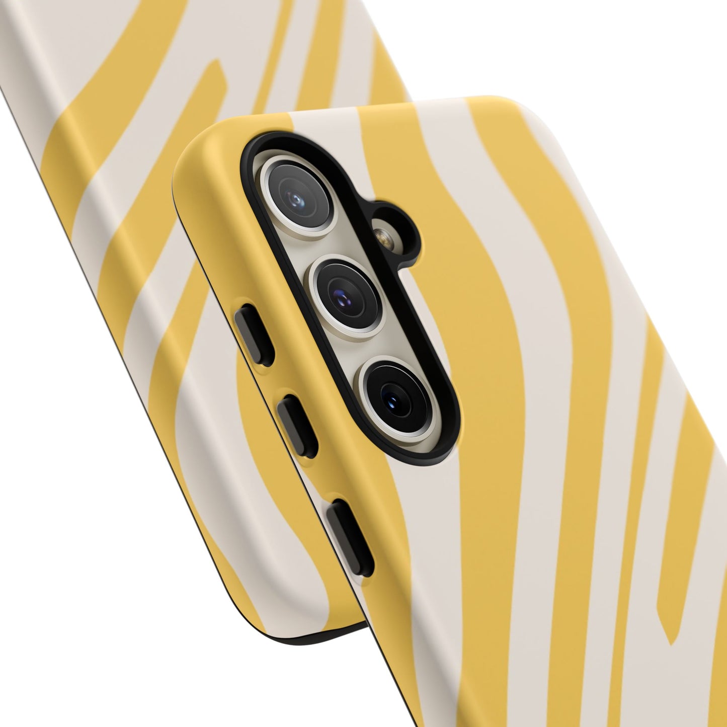 Yellow Bold Wavy lines Tough Cases