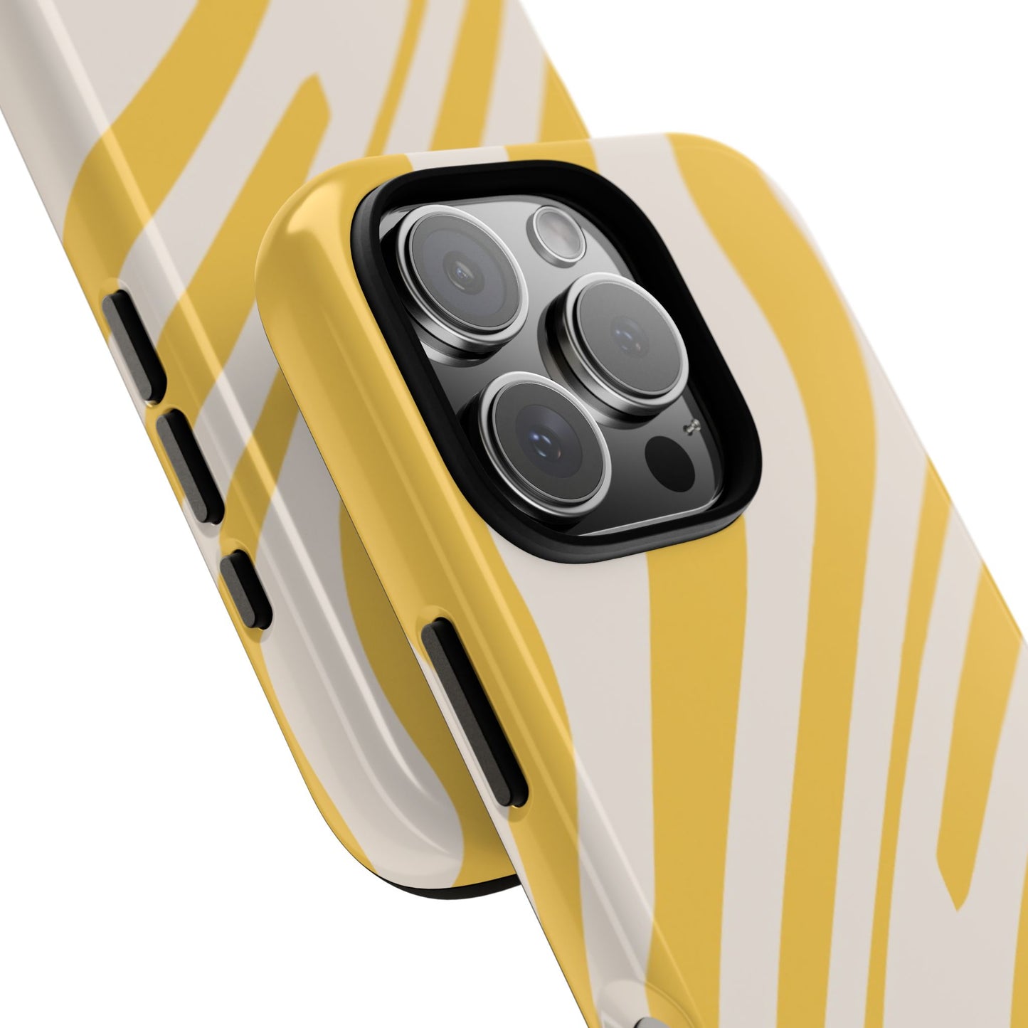 Yellow Bold Wavy lines Tough Cases