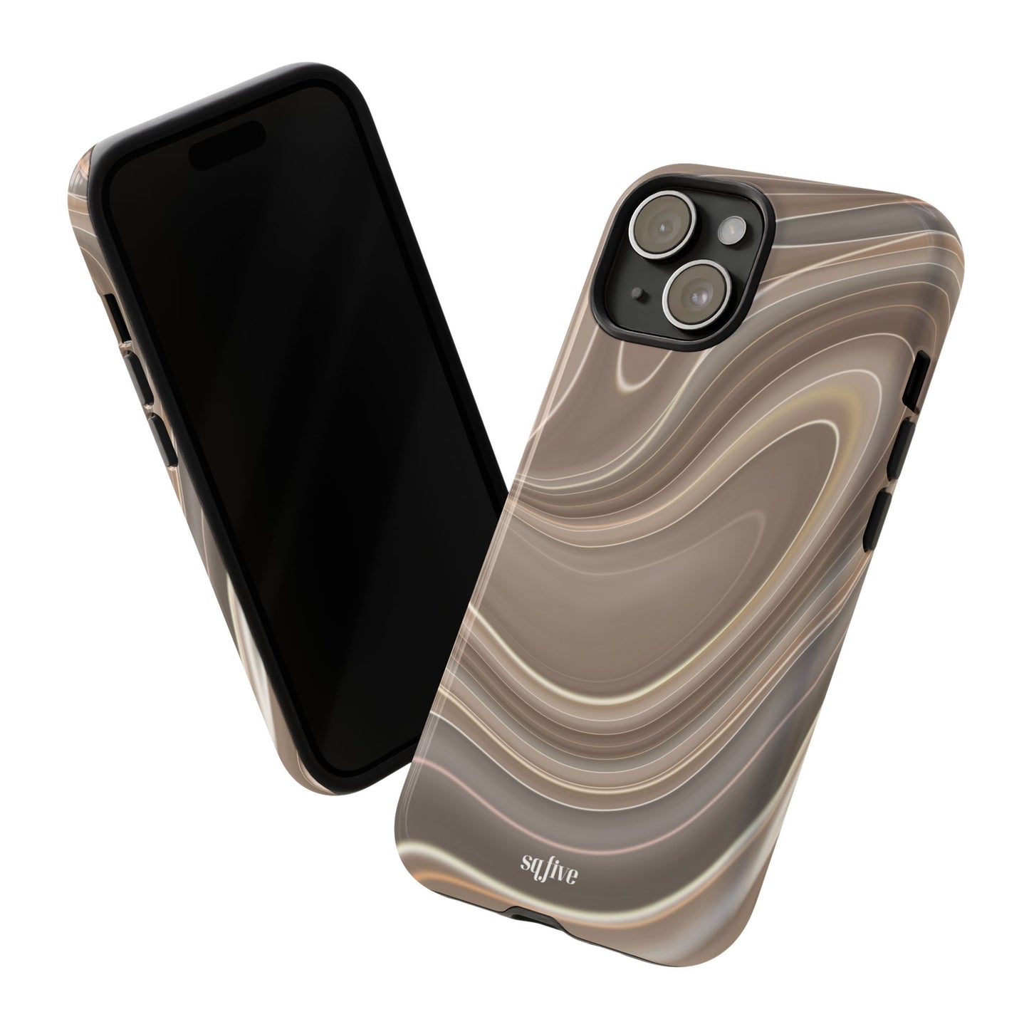 Brown Wavy Tough Cases