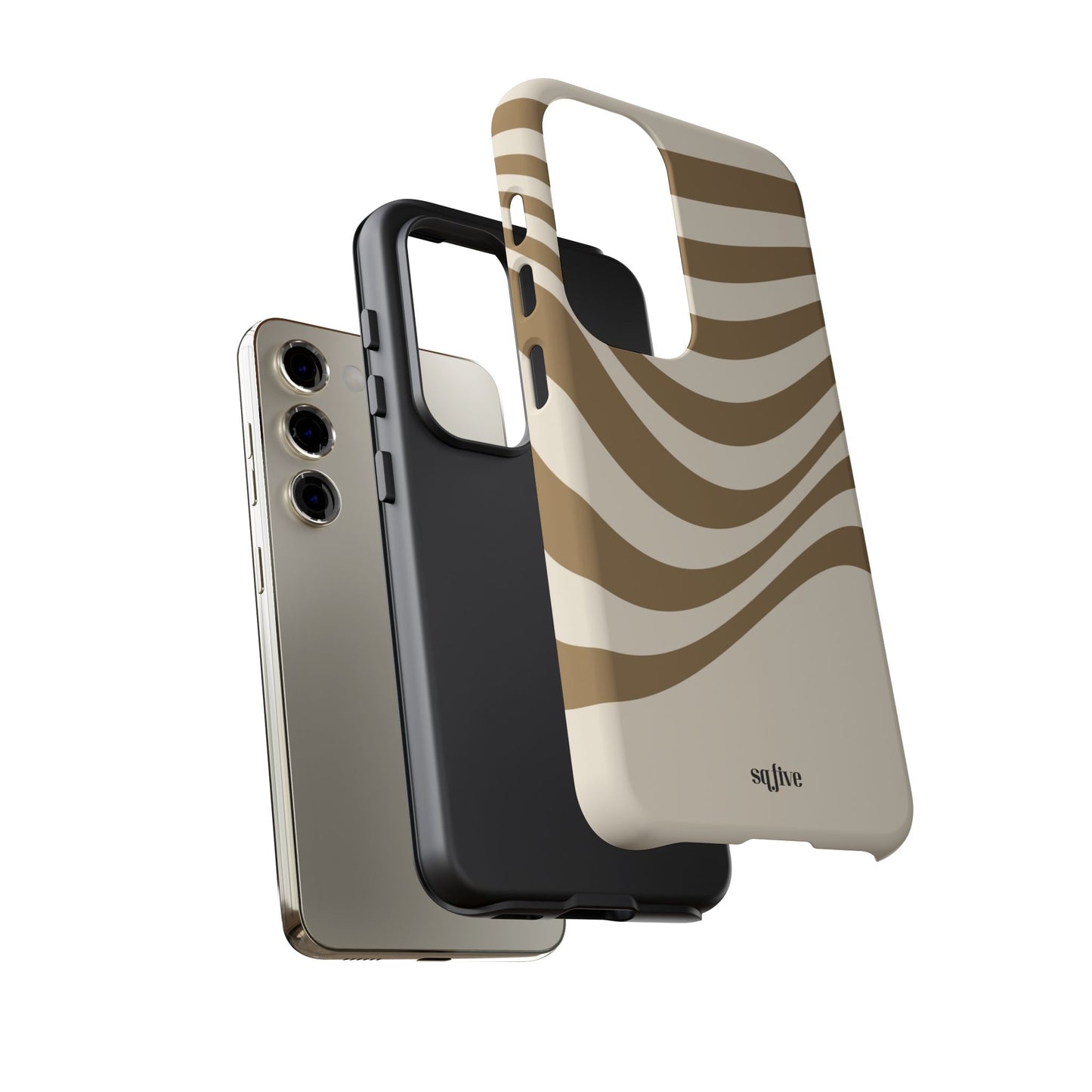 Brown Wavy Tough Cases