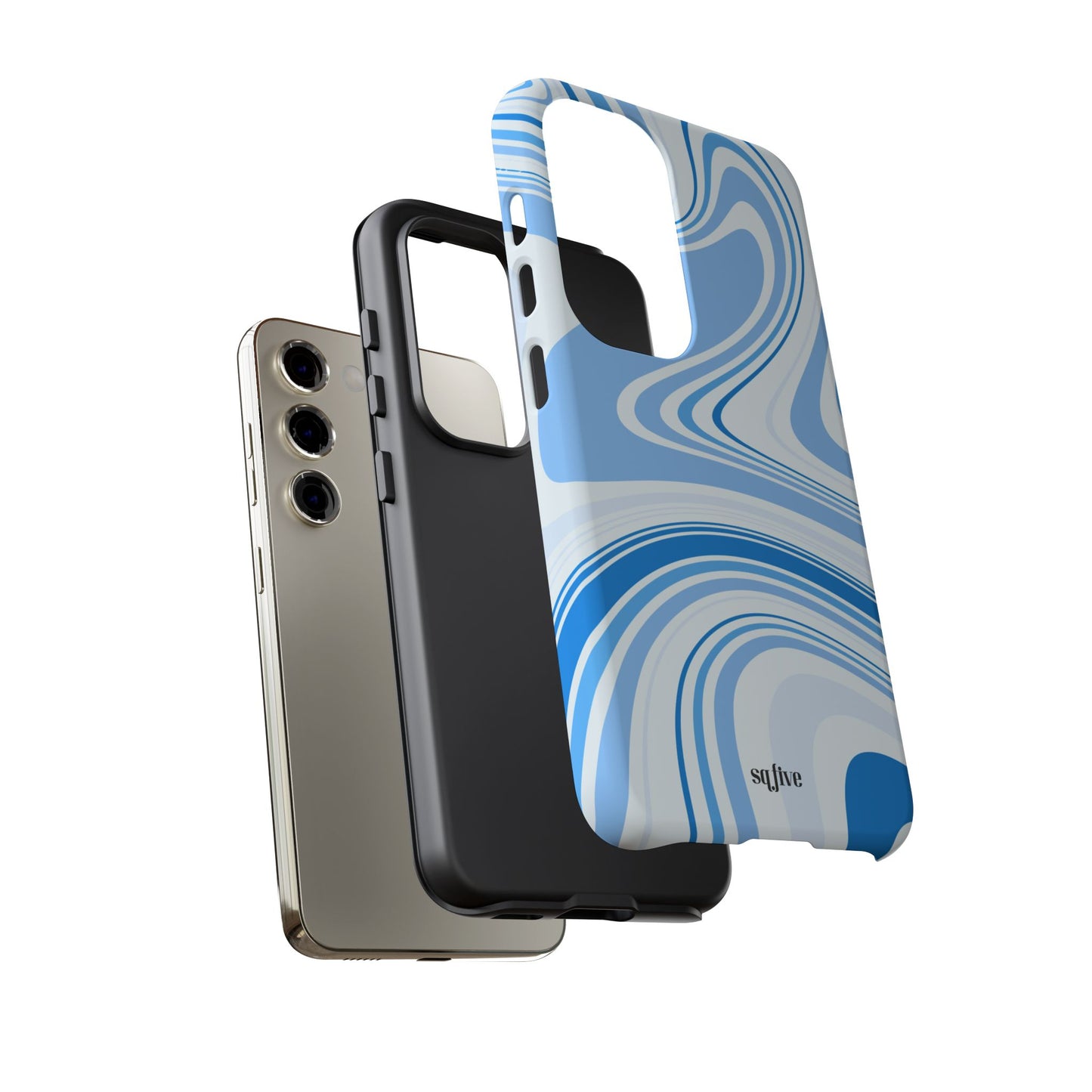 Blue Swirl Tough Cases