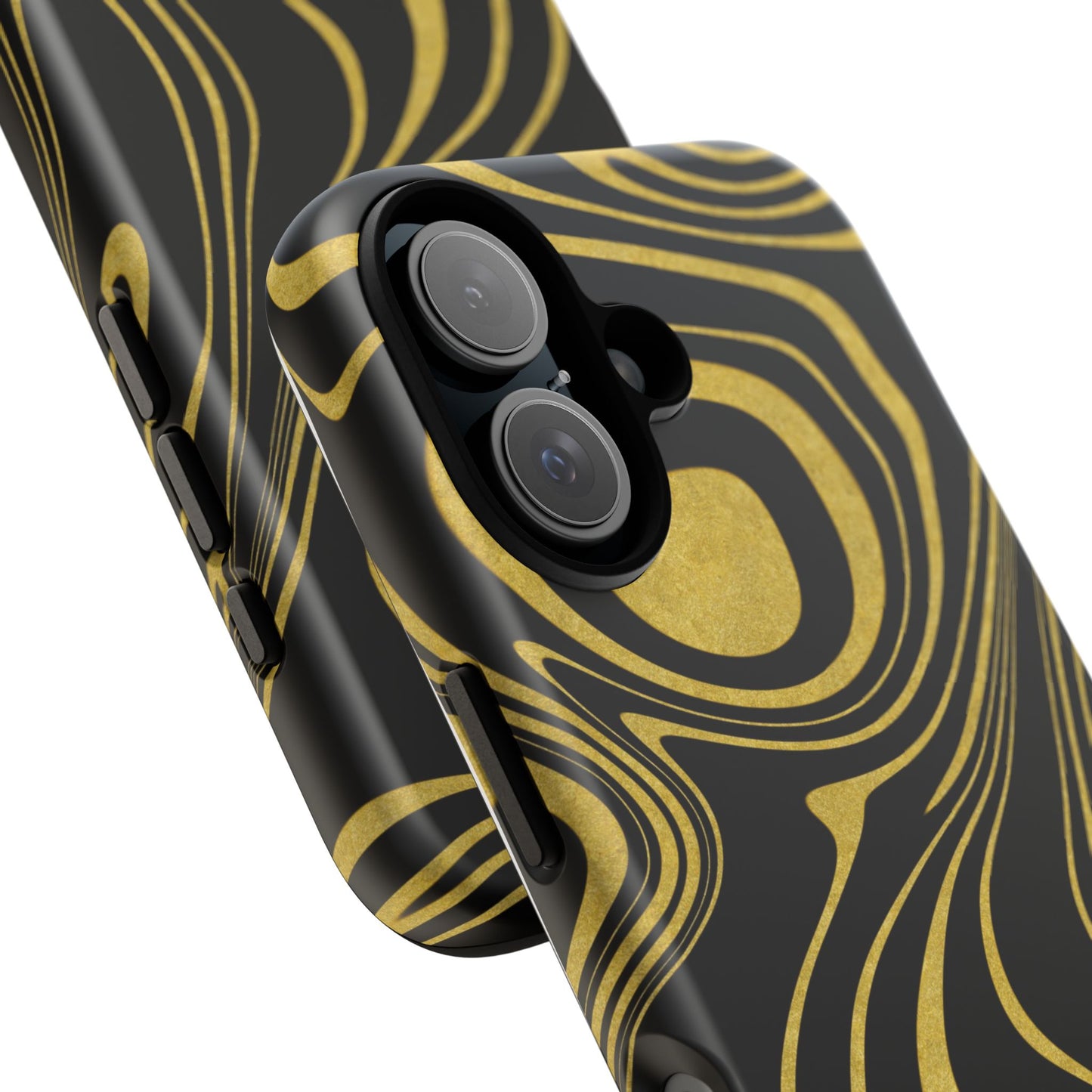 Black Yellow Wavy Tough Cases