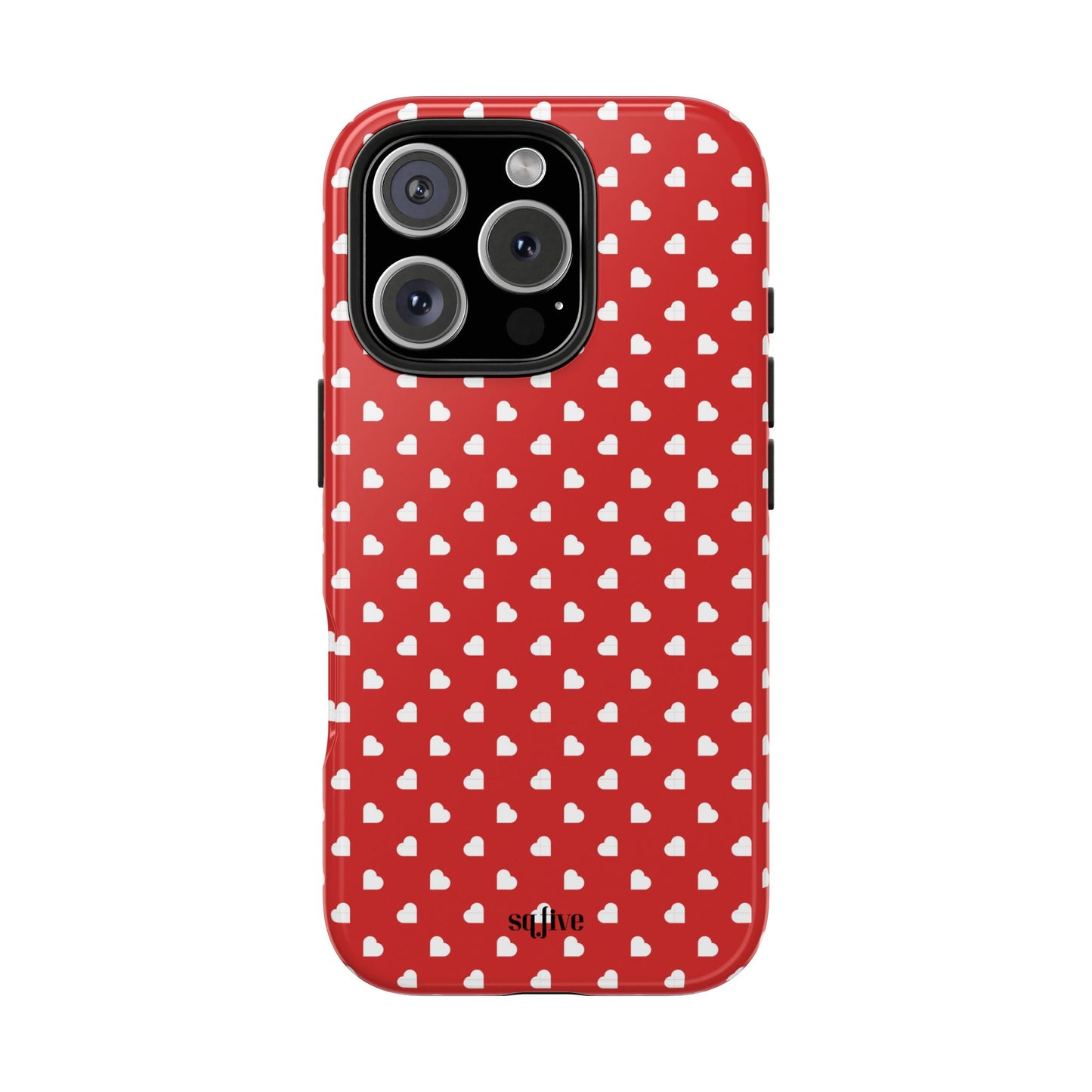 Red Hearts Tough Phone Cases - iPhone 15 14 13 | Samsung Case