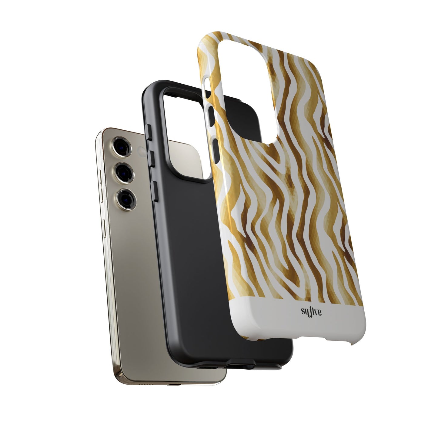 Golden Wavy Tough Cases