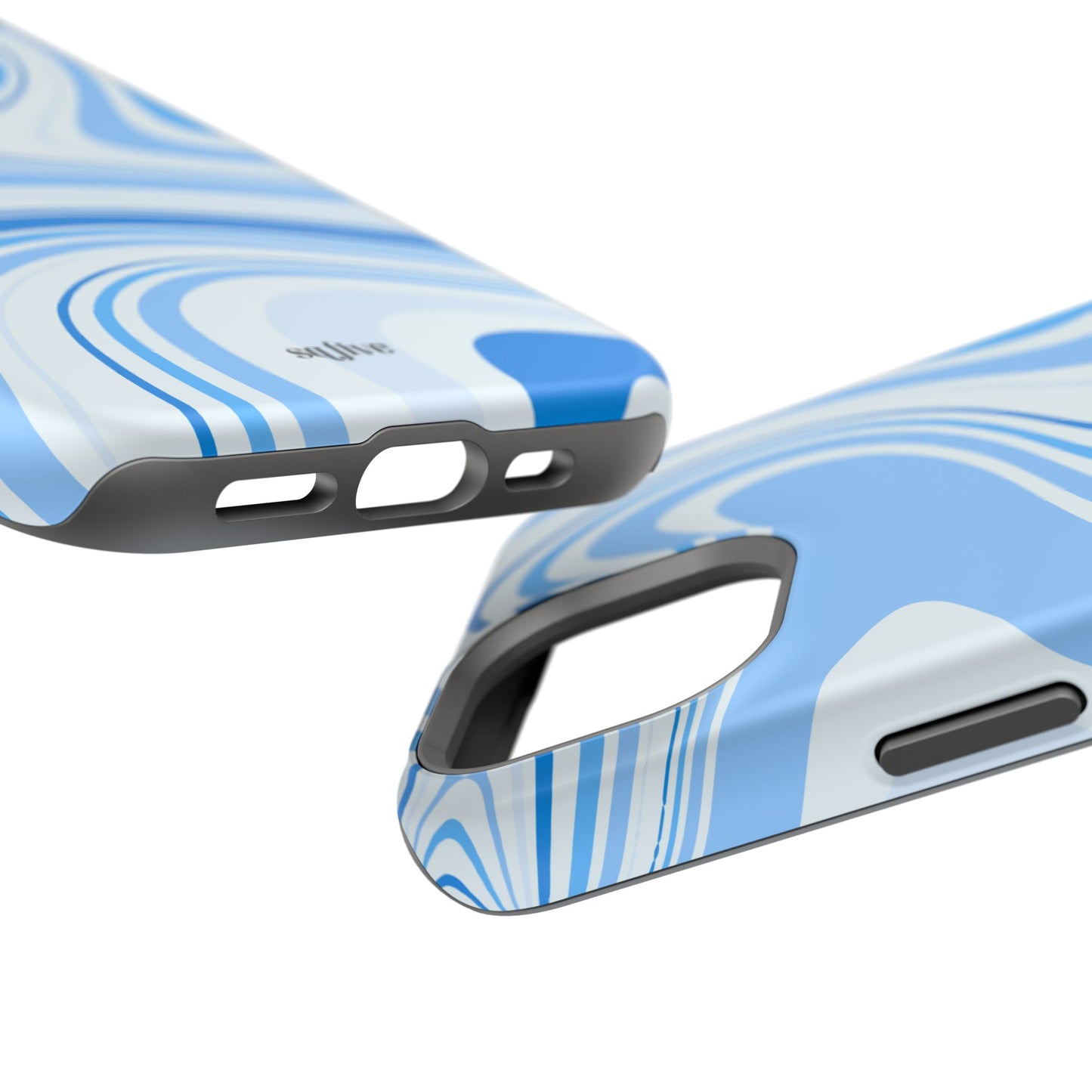 Blue Swirl Magnetic Tough Cases - iphone Magsafe Dual layer case for extra durability