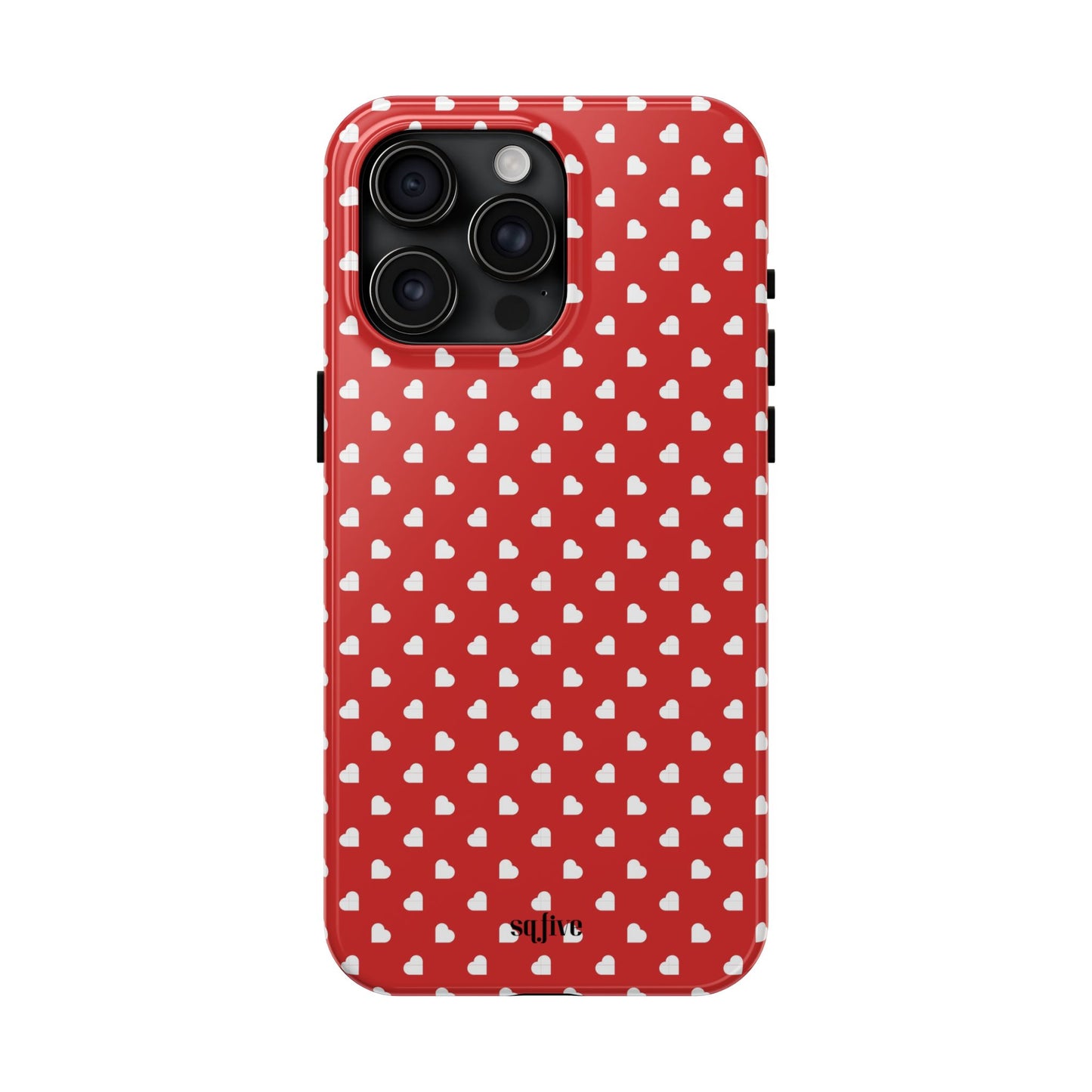 Red Hearts Tough Phone Cases - iPhone 15 14 13 | Samsung Case