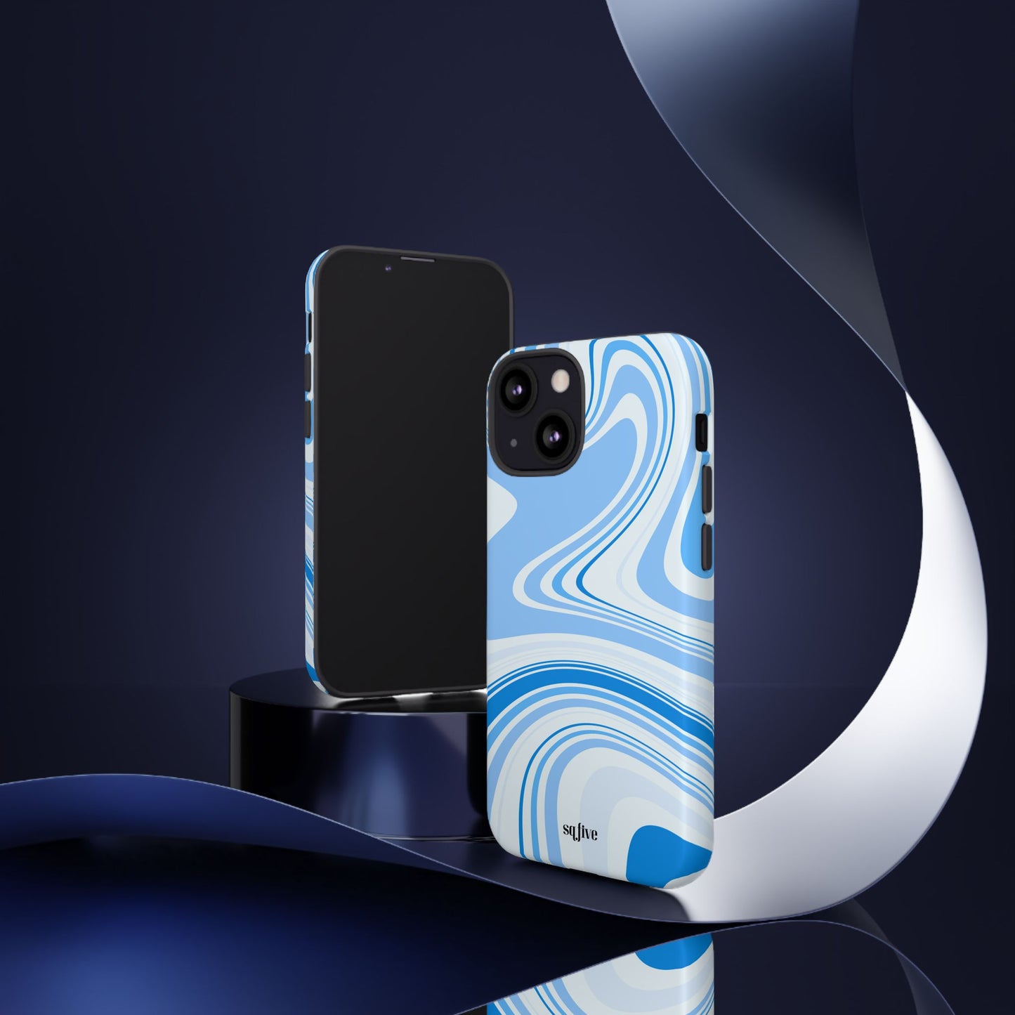 Blue Swirl Tough Cases