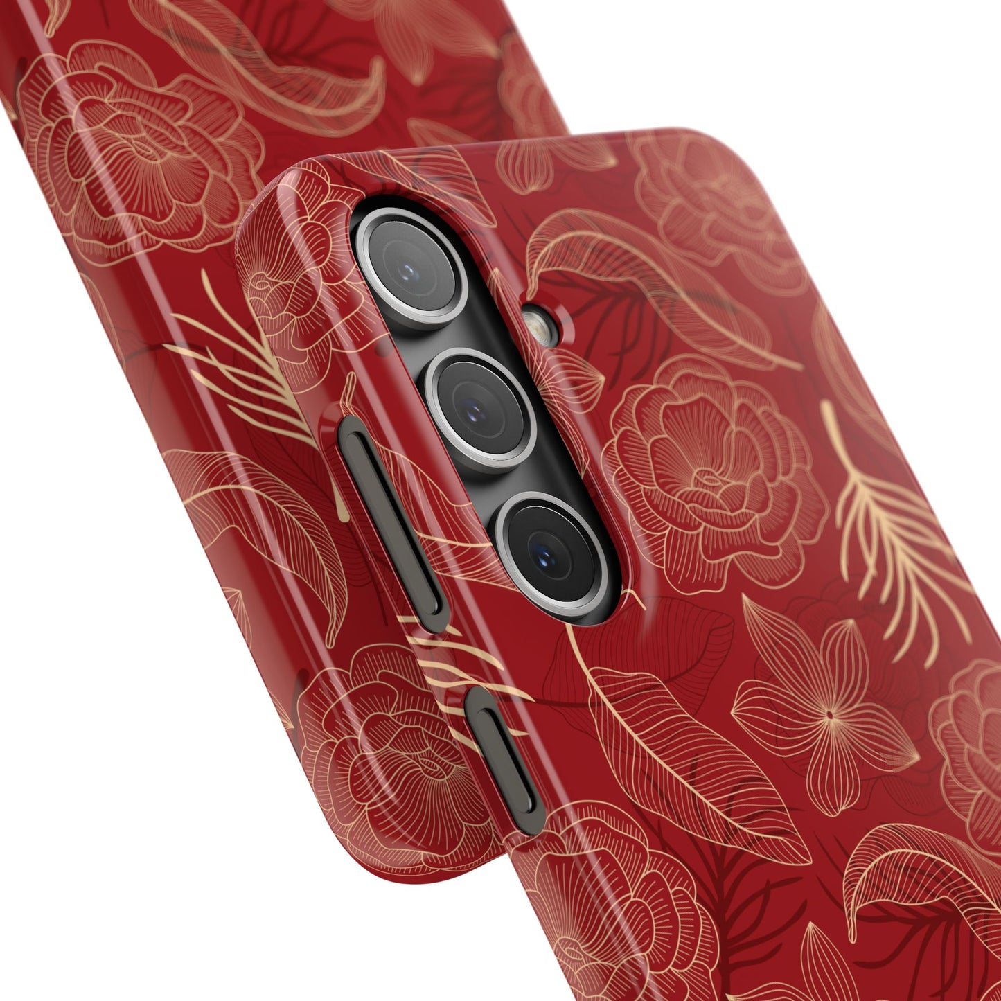 Red floral case