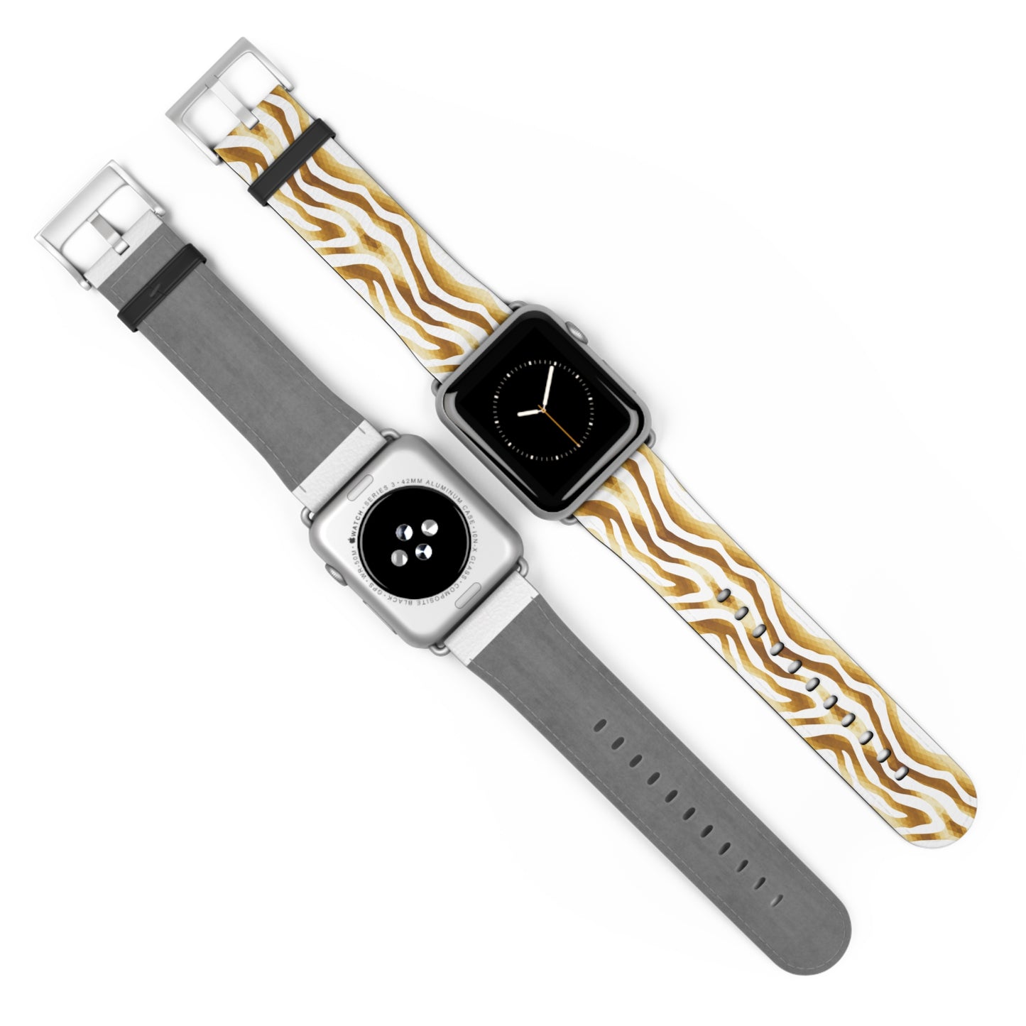 Golden Wavy Watch Band