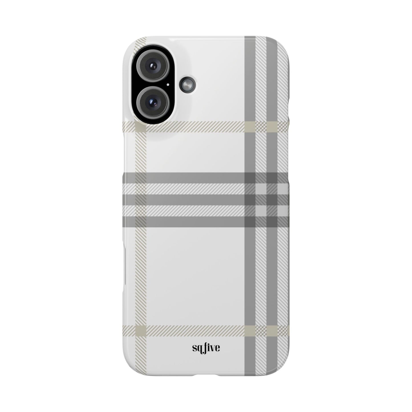 Grey Check Snap Cases