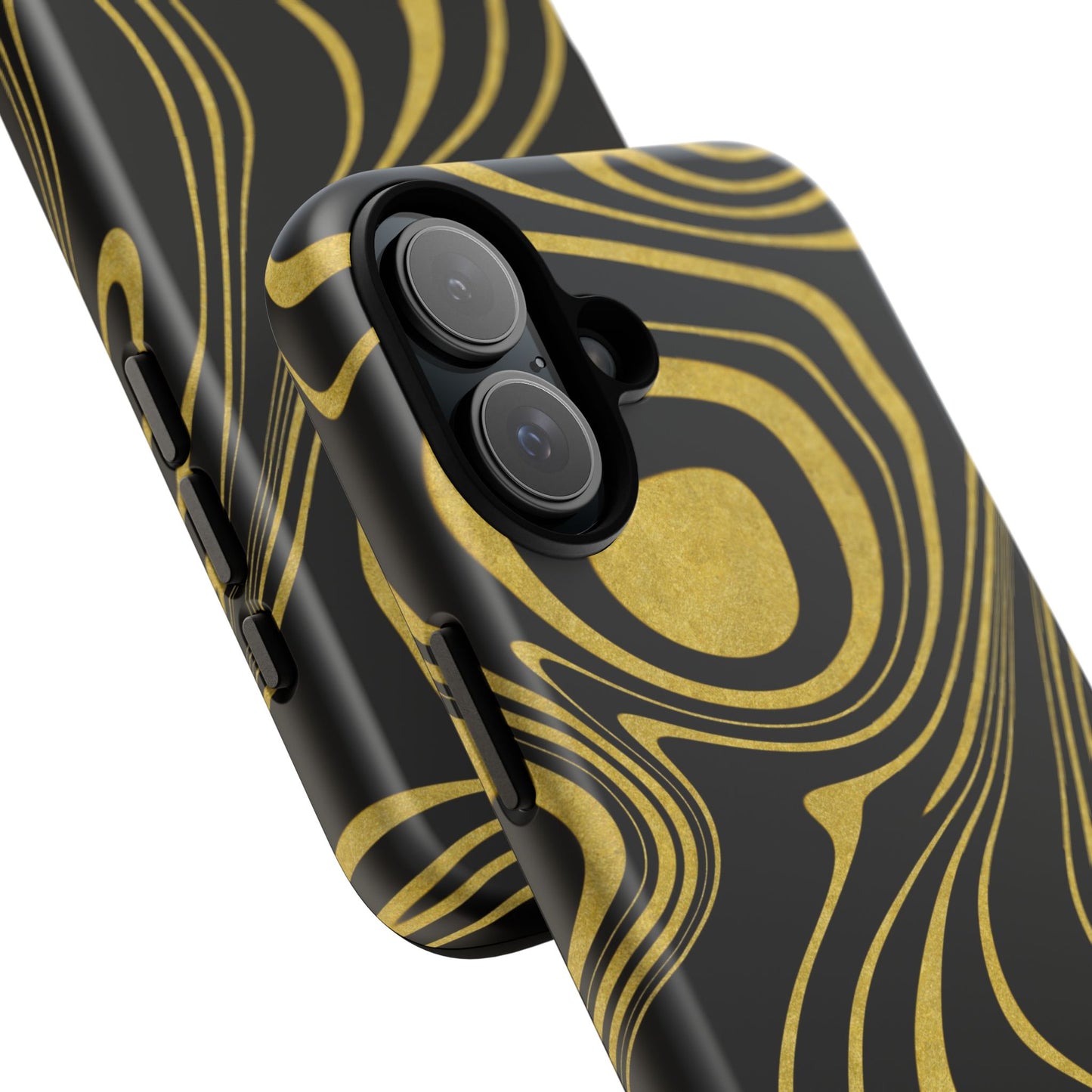 Black Yellow Wavy Tough Cases