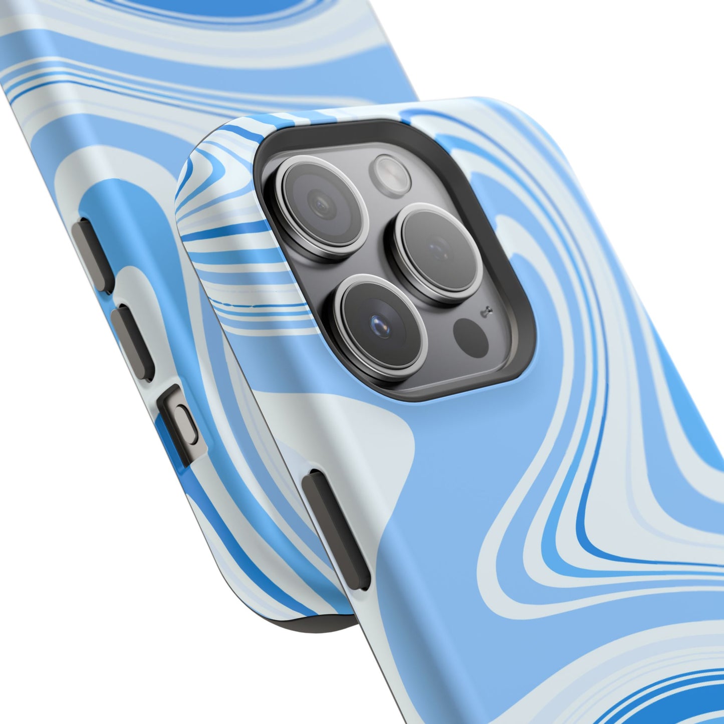 Blue Swirl Magnetic Tough Cases - iphone Magsafe Dual layer case for extra durability